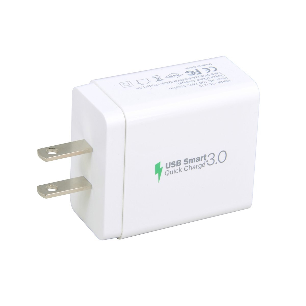 Cargador Pared Simple Usb Qc3.0 Blanco Geartek