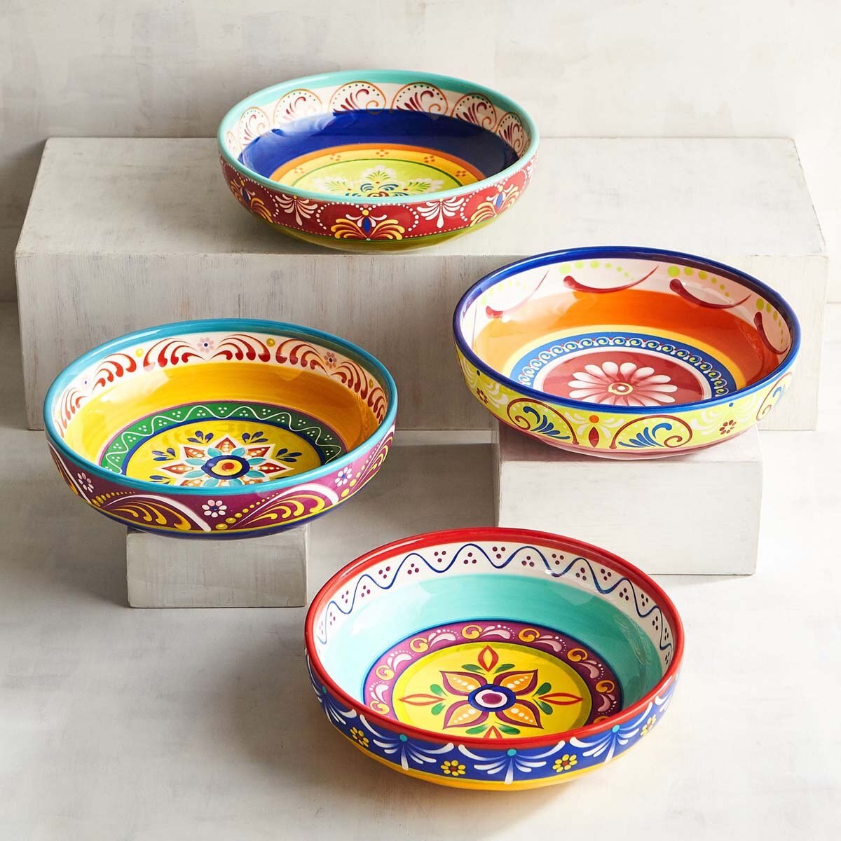 Bowls fiesta floral pier 1 imports 4 piezas Sears
