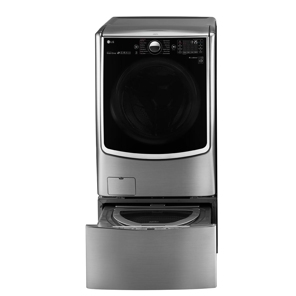 Lavadora Lg Doble Carga Twinwash 22+3.5 Kg Steel Wm5000Hva