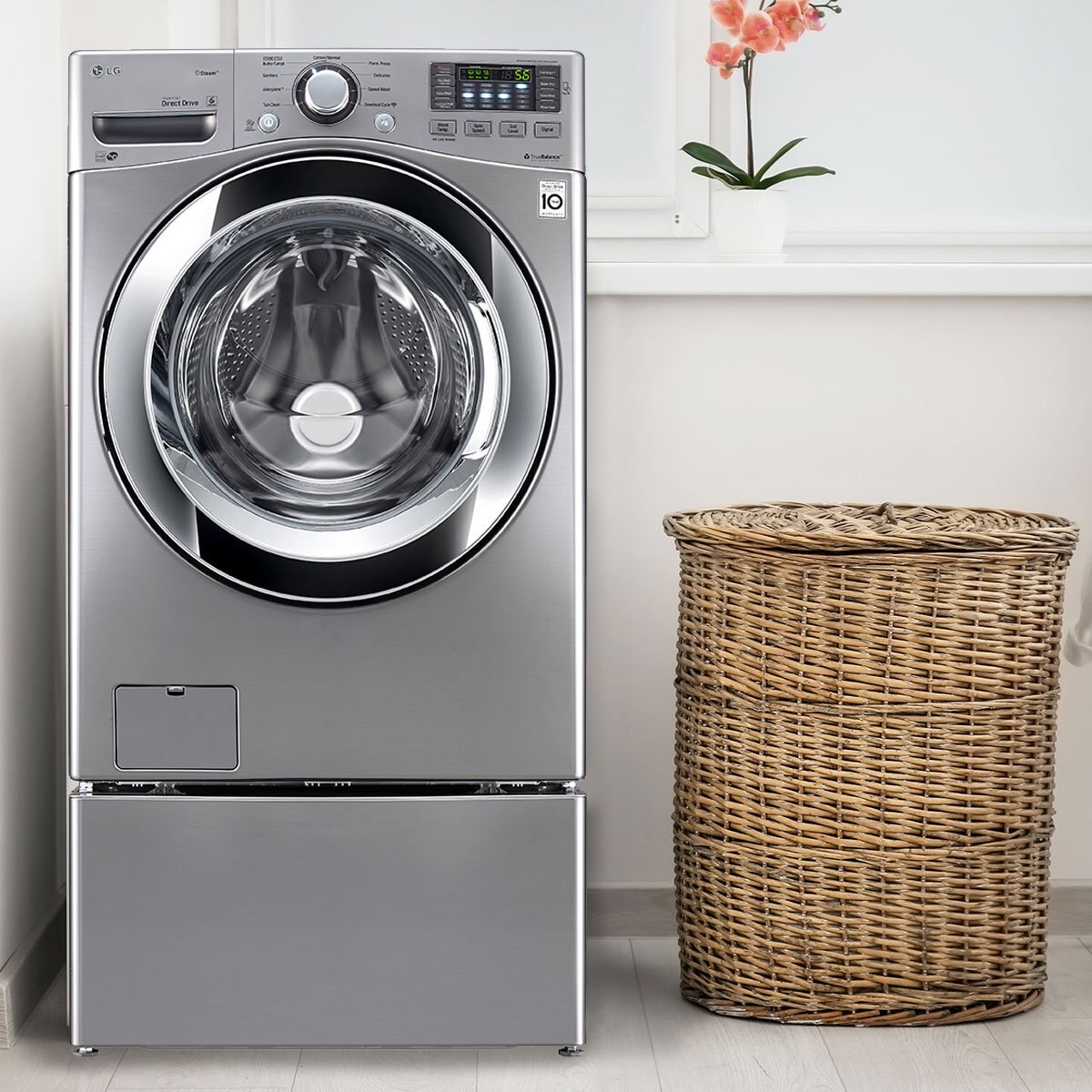 Lavadora Frontal 20 Kg Compatible con Twinwash de 3.5Kg Lg