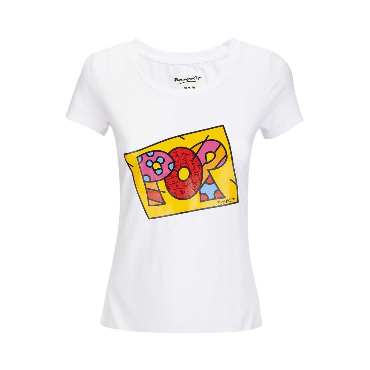 Playera Estampada Pop Romero Britto para Dama