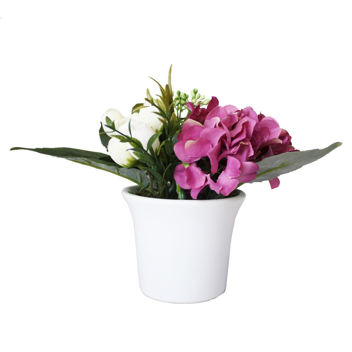 Arreglo de Hortensia Púrpura en Campana Chica