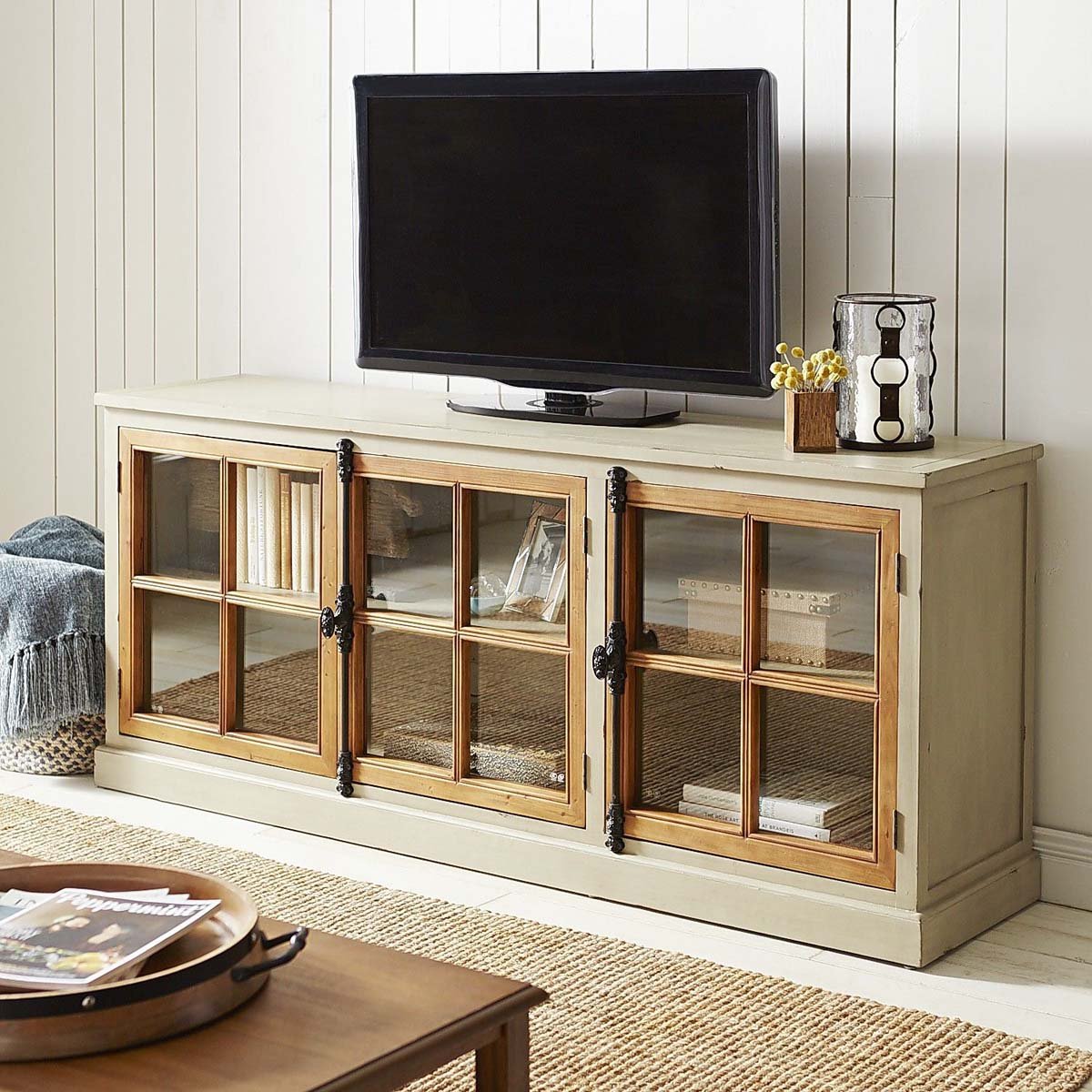Mueble de Tv Cremone Linen Gray Pier 1 Imports