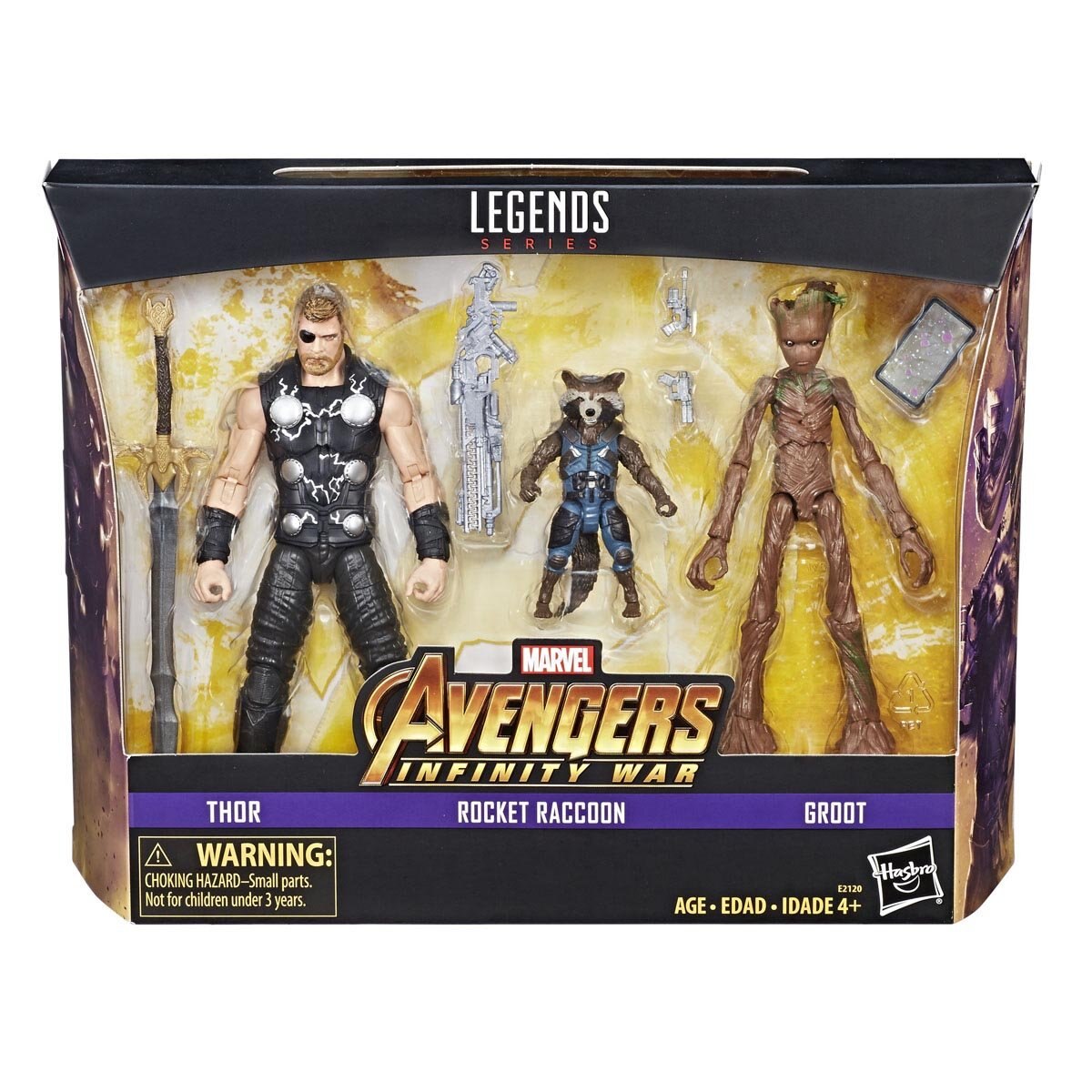Marvel Figuras Thor Rocket & Groot Hasbro
