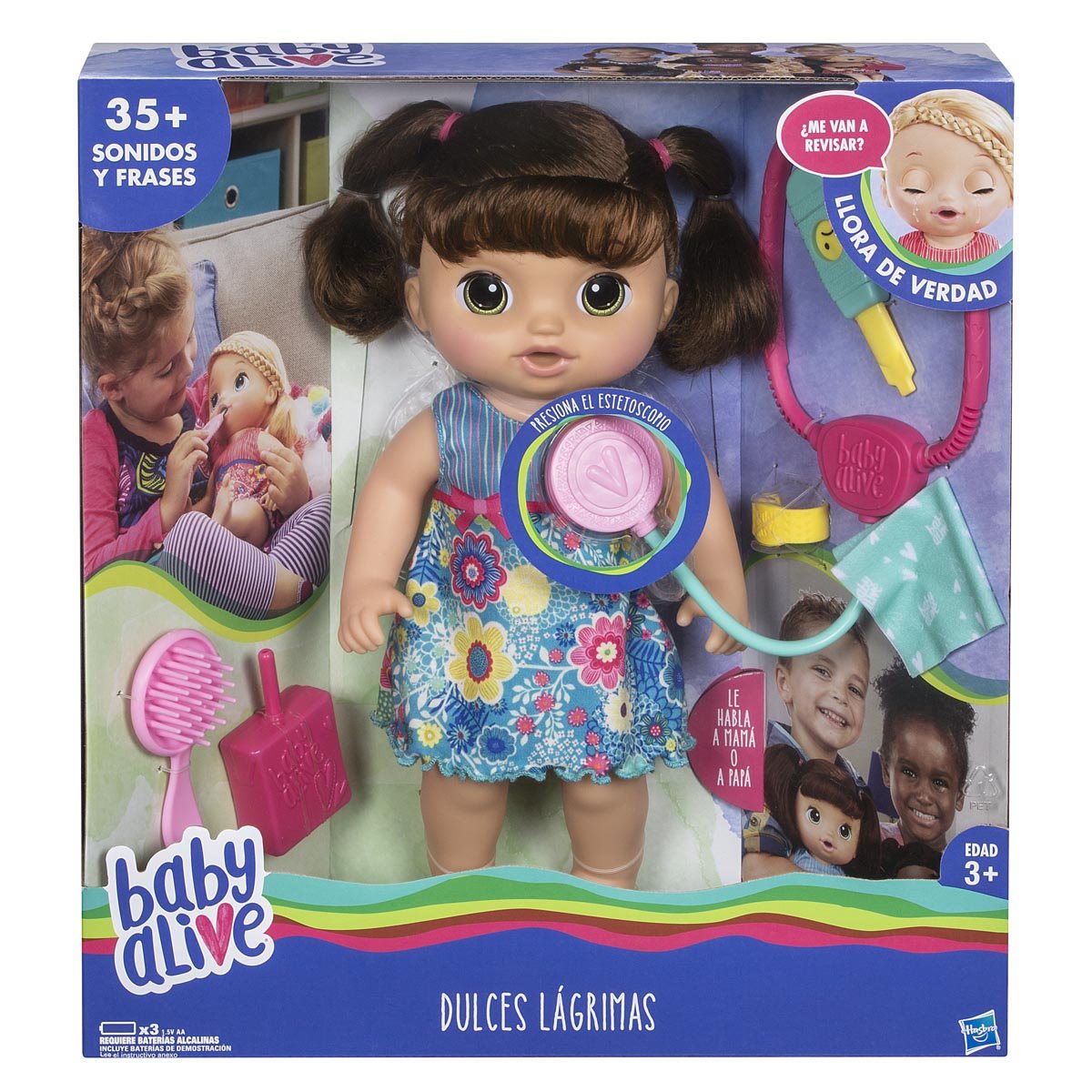 Baby Alive Dulces Lagrimas Muneca Brunette Hasbro