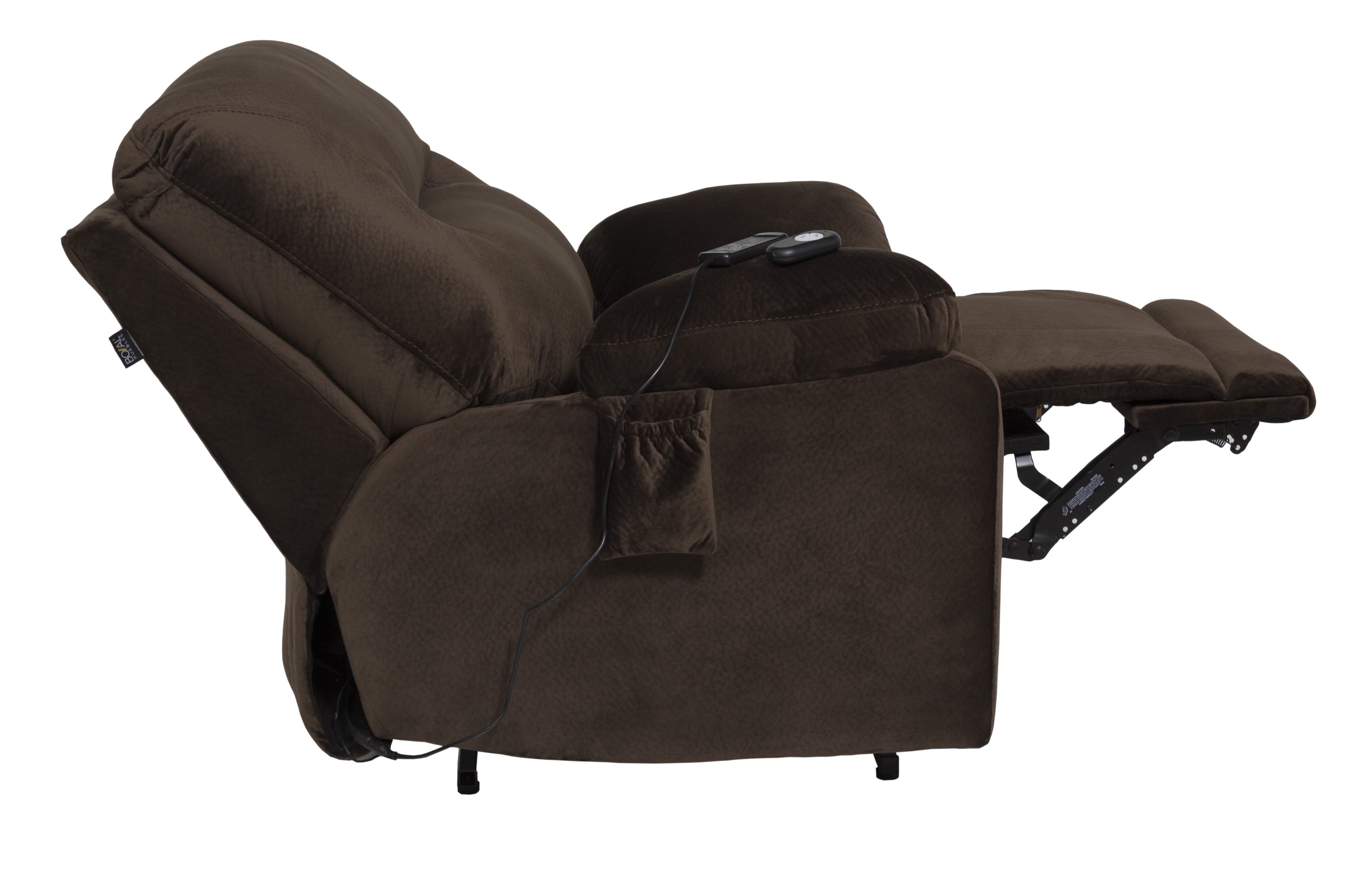 Sillón Reclinable Flow Elev Elec Masaje Knockout Chocolate