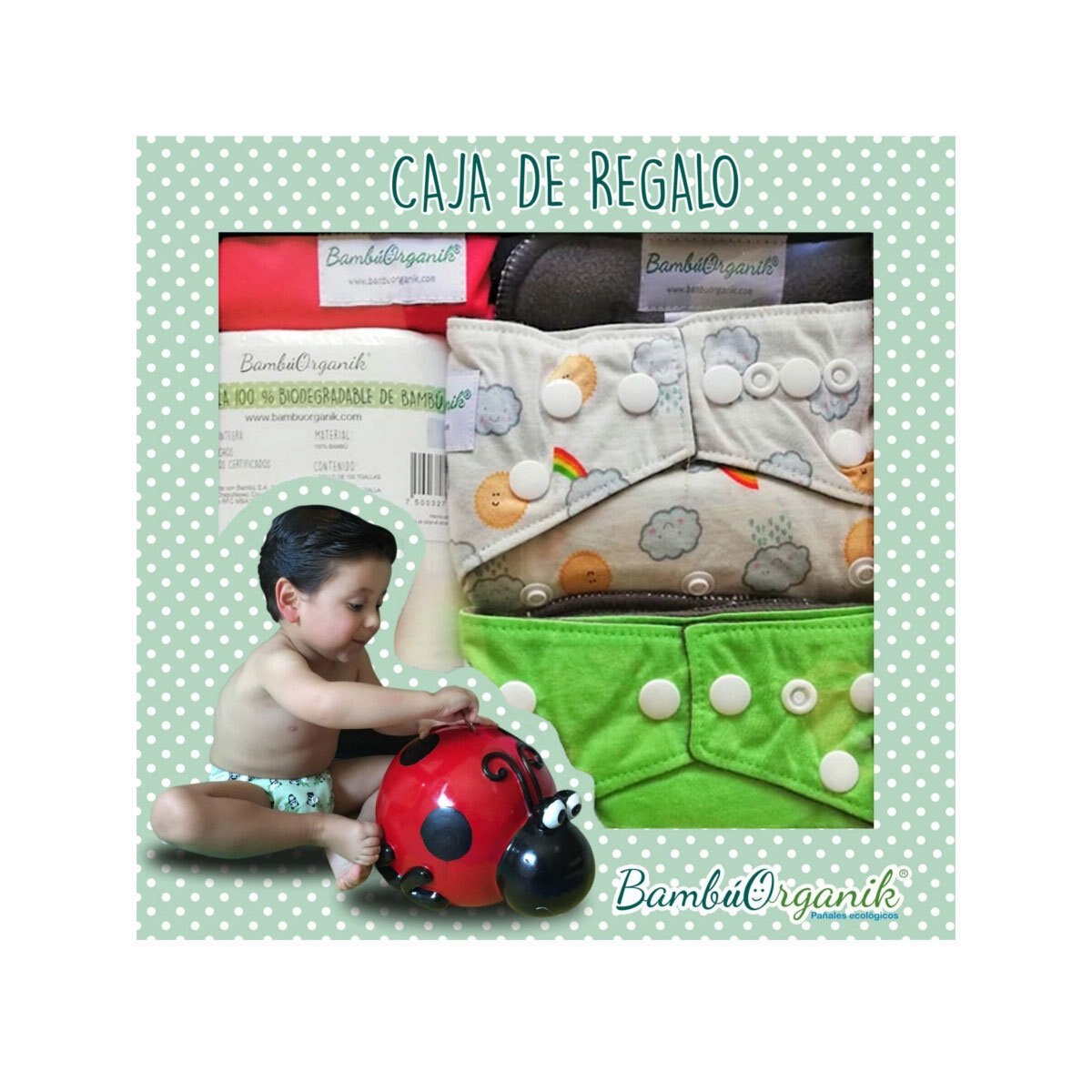 Caja de Regalo Pañal de Bambú Bambúorganik