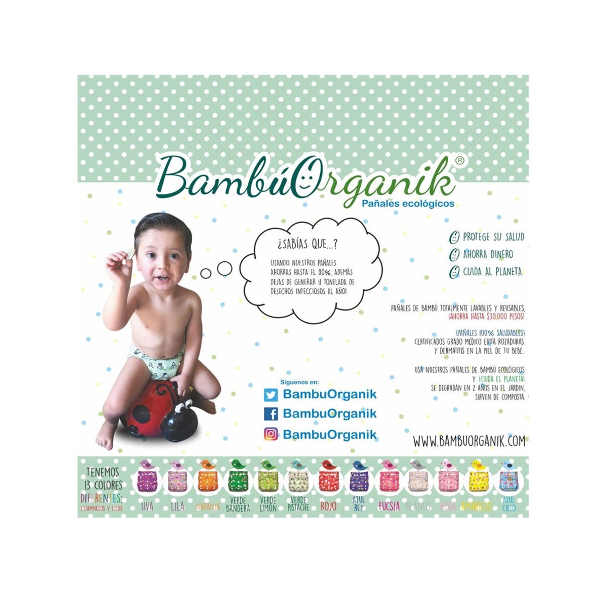 Caja de Regalo Pañal de Bambú Bambúorganik