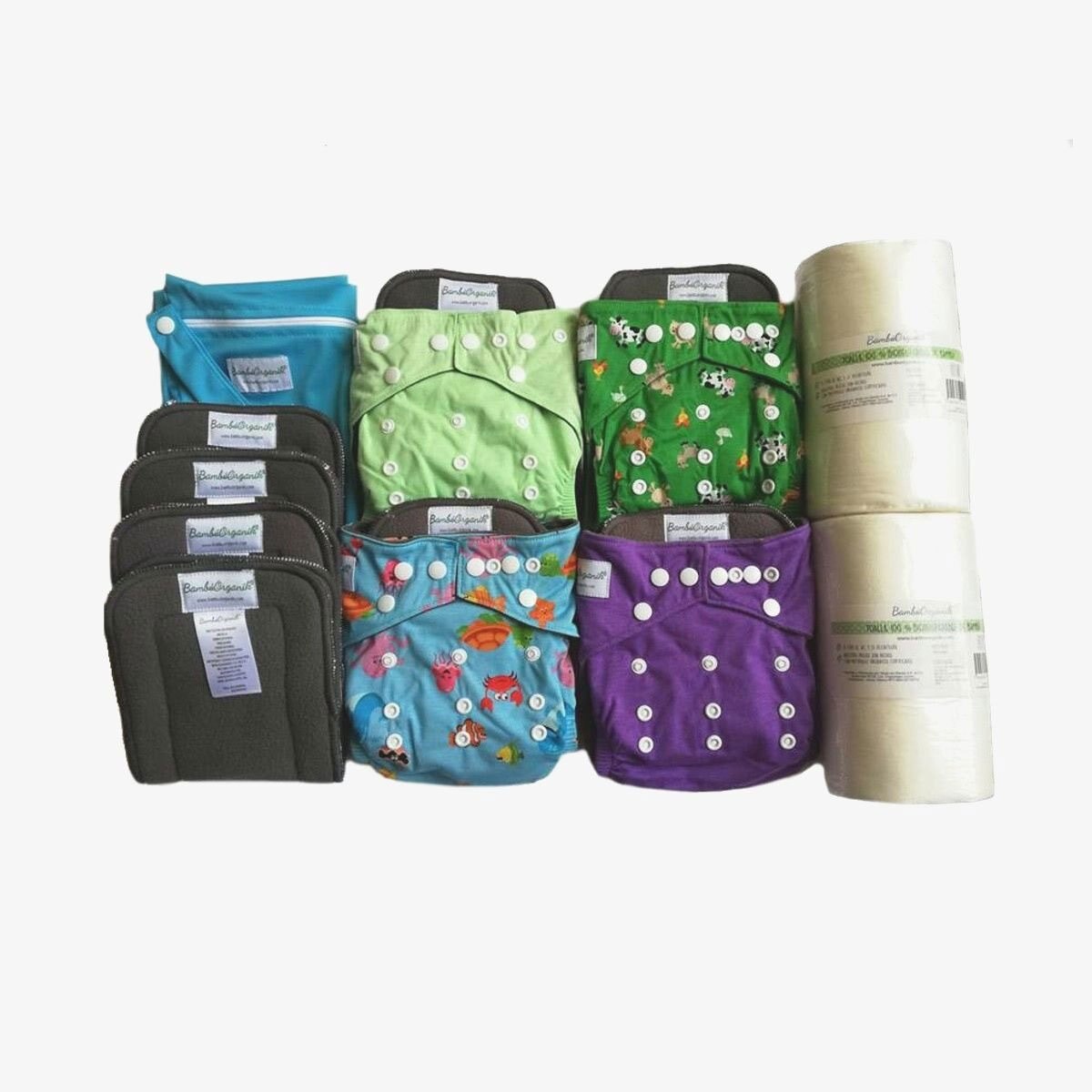Caja de Paquete Básico Pañal de Bambú Bambúorganik