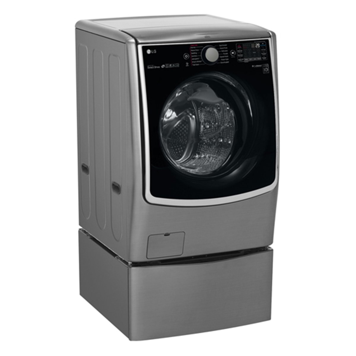 Lavadora Lg Doble Carga Twinwash 22+3.5 Kg Steel Wm5000Hva