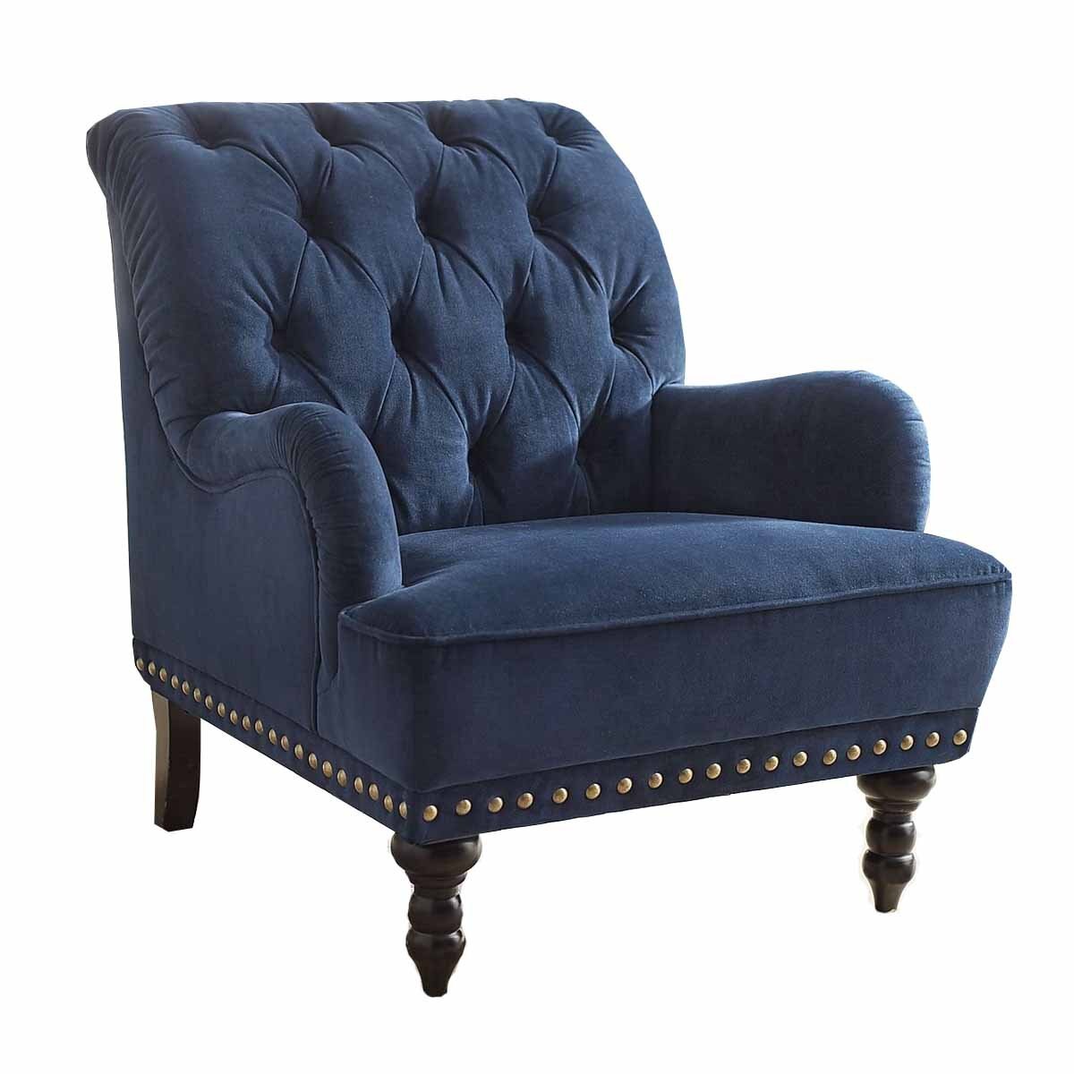 Sillón Chas Navy Velvet Pier 1 Imports