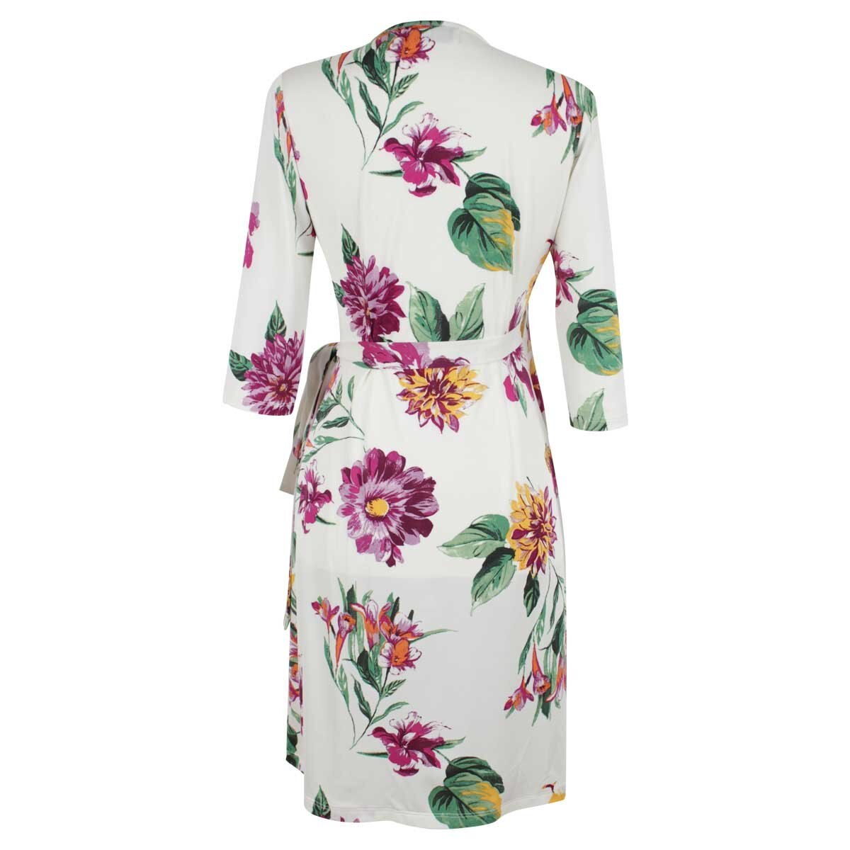 Vestido Estampado Escote V Cruzado City Femme