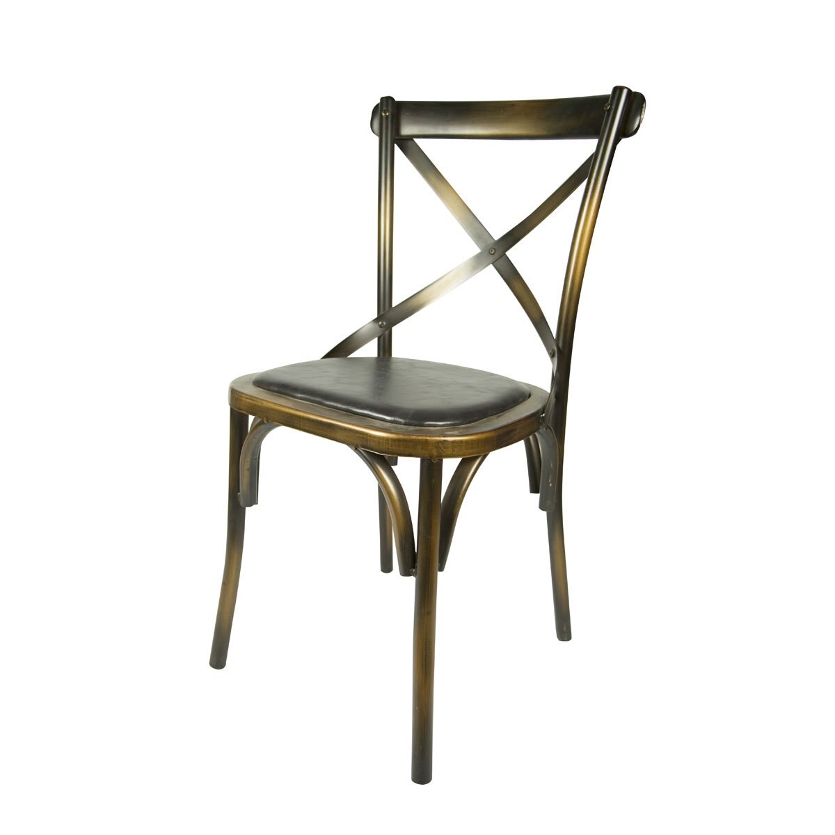 Home Nature Silla de Metal Paris Negro