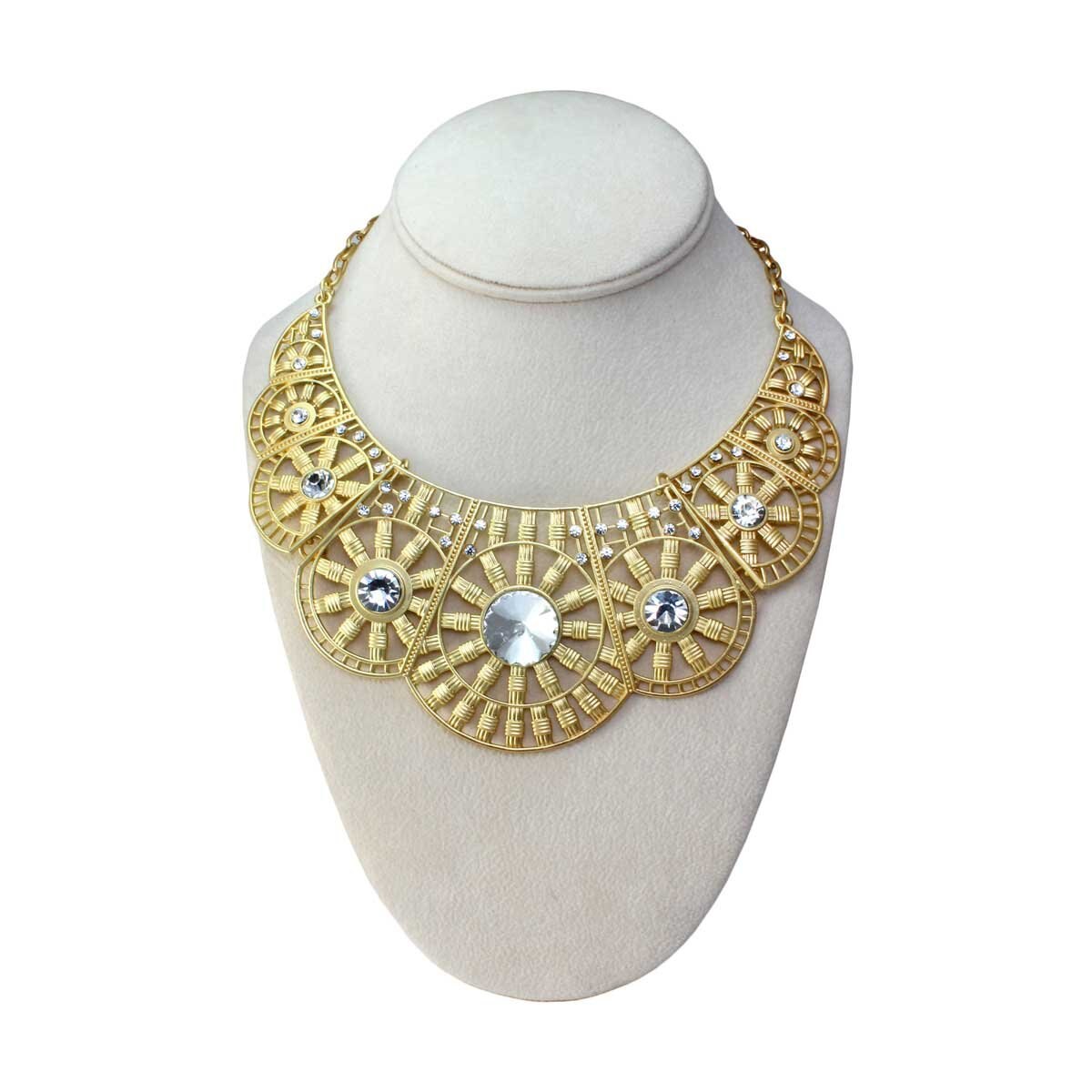 Collar Dorado con Patrones C2C
