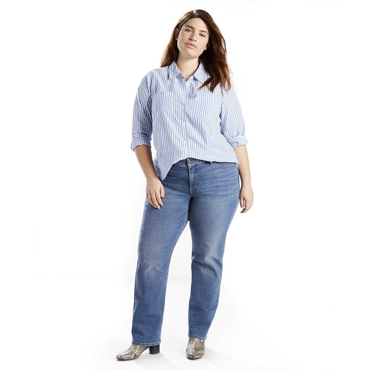 Jeans 414 Pl Classic Straight Levis para Dama