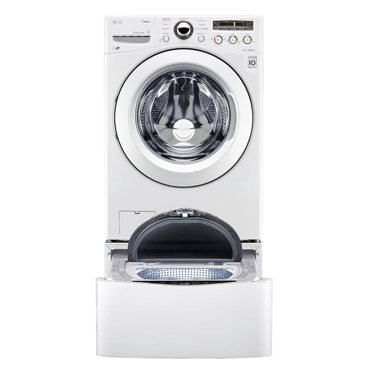 Lavasecadora Doble Carga Twinwash 18+3.5 Kg Blanca Lg