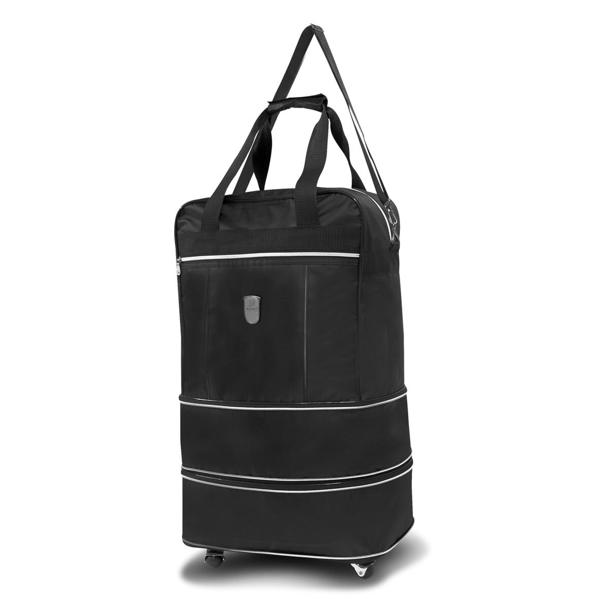 Maleta Individual Rodante Expandible 24" Color Negro Mc. Carthy