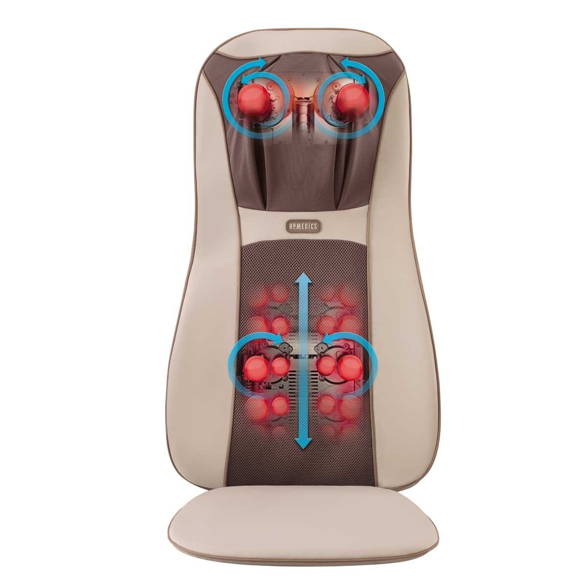 Asiento de Masaje Tipo Shiatzu Espalda y Cuello Homedics