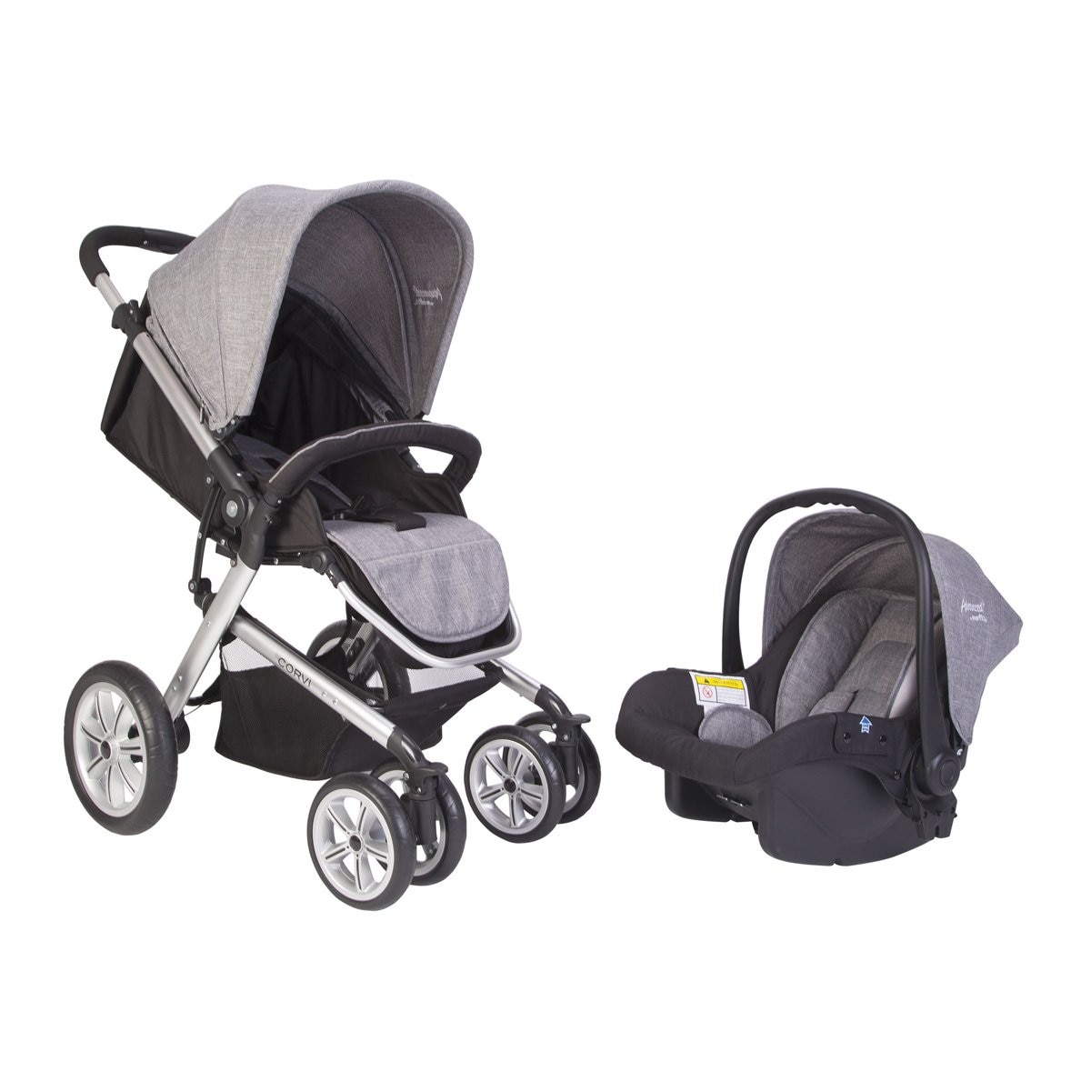 Carriola de Viaje Corvi Gray Evenflo