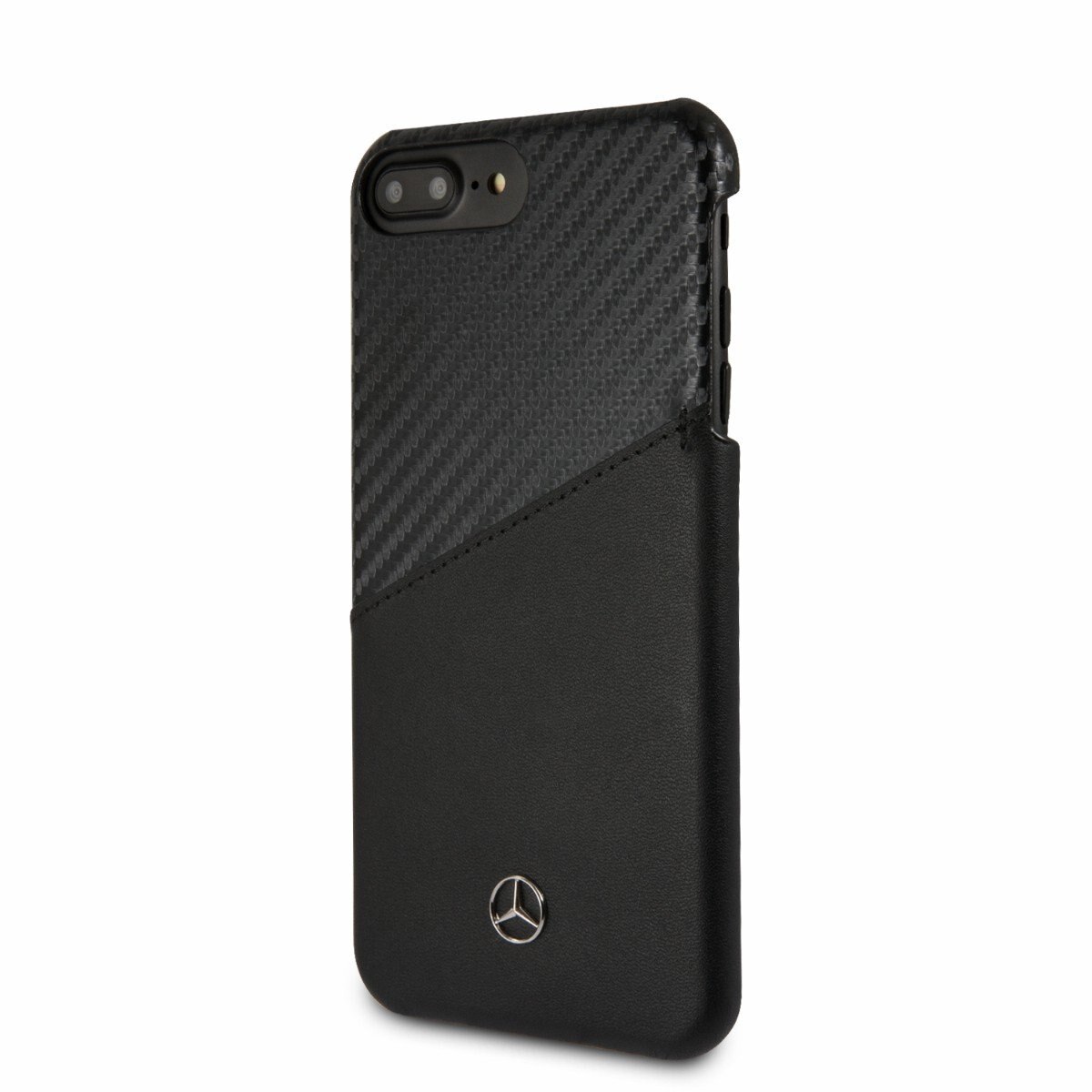 Funda Piel y Car Iph 6 7 8 Plus Neg Mercedes B