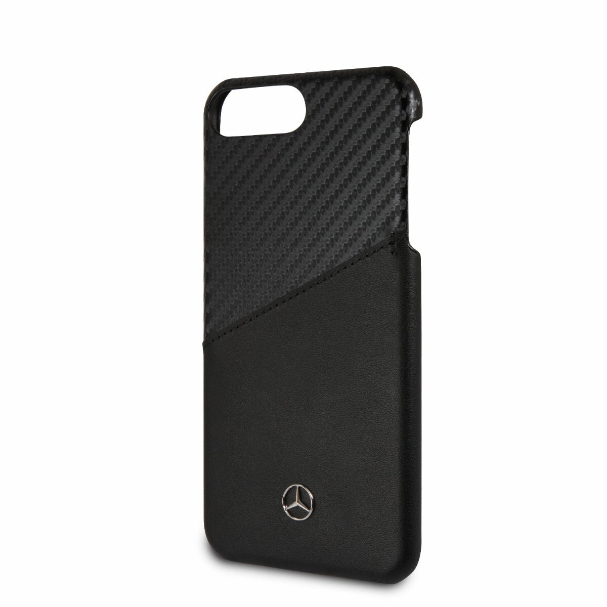 Funda Piel y Car Iph 6 7 8 Plus Neg Mercedes B
