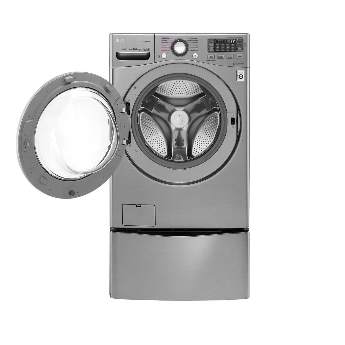 Lavadora Frontal 20 Kg Compatible con Twinwash de 3.5Kg Lg