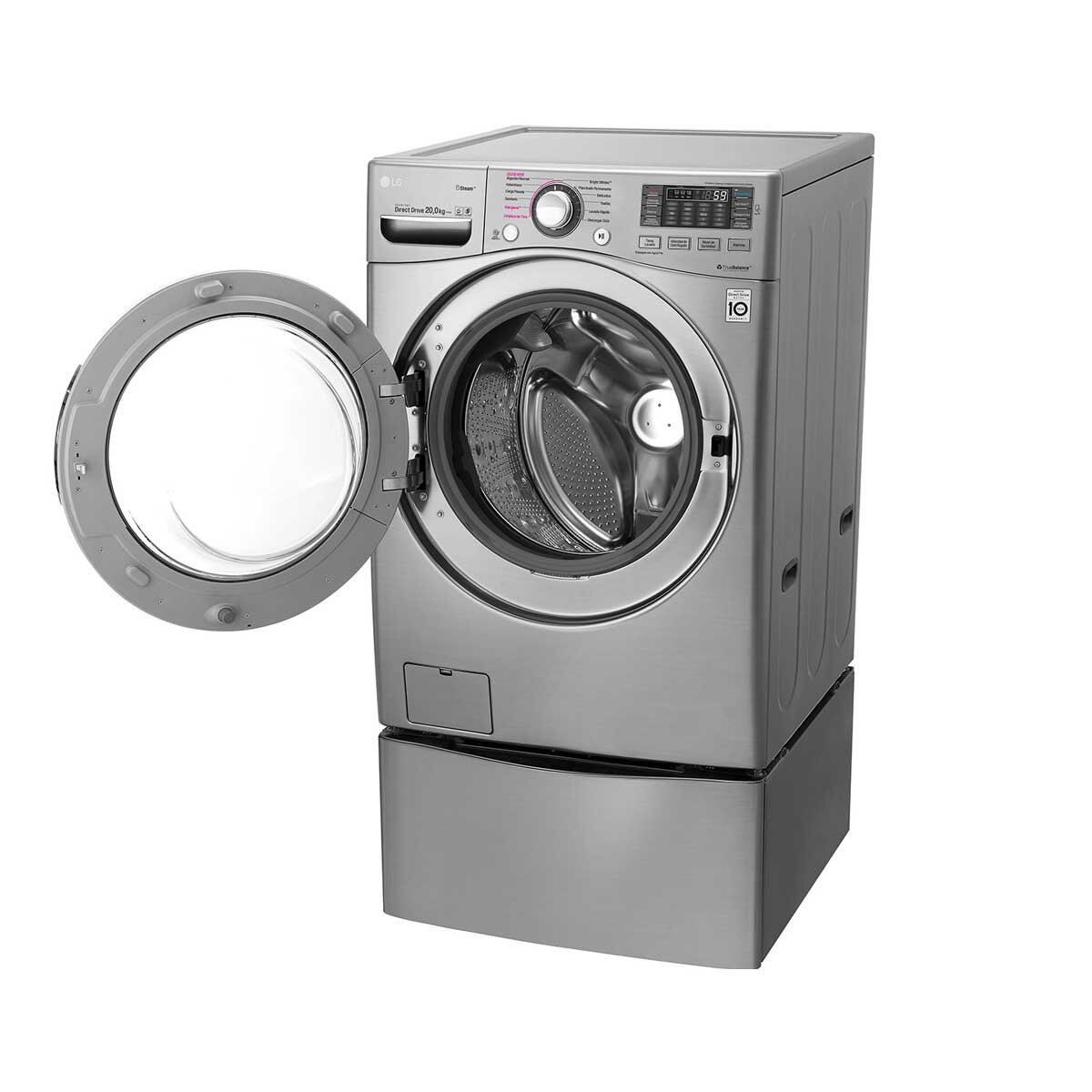 Lavadora Frontal 20 Kg Compatible con Twinwash de 3.5Kg Lg