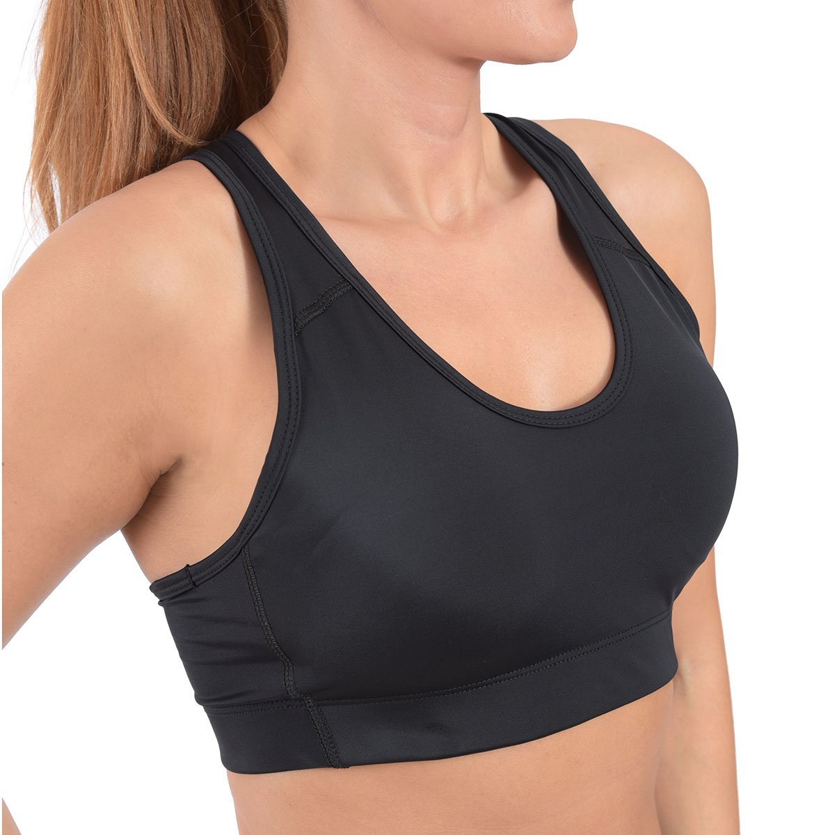 Top Básico con Copas de Naylon For Intelligent Trainers - Dama