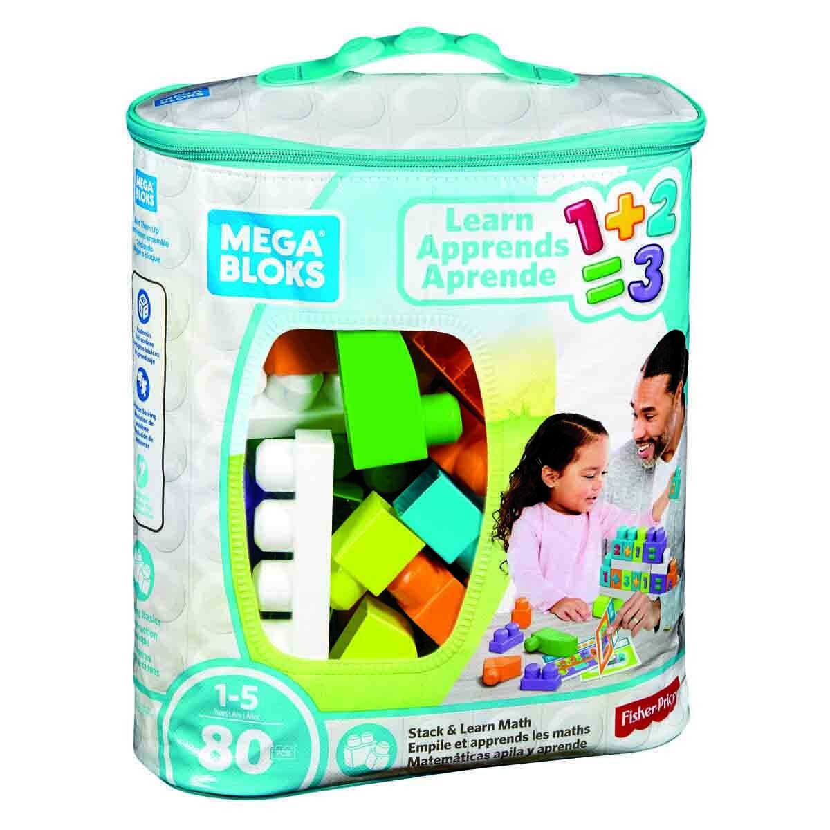 Mega Bloks Bolsa para Construir Y Aprender Números Mattel