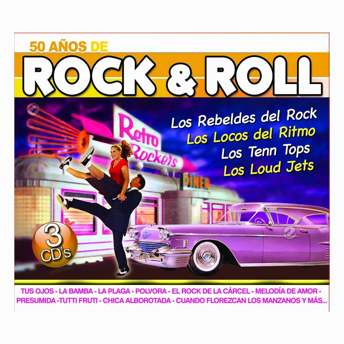3 Cds 50 Años de Rock & Roll