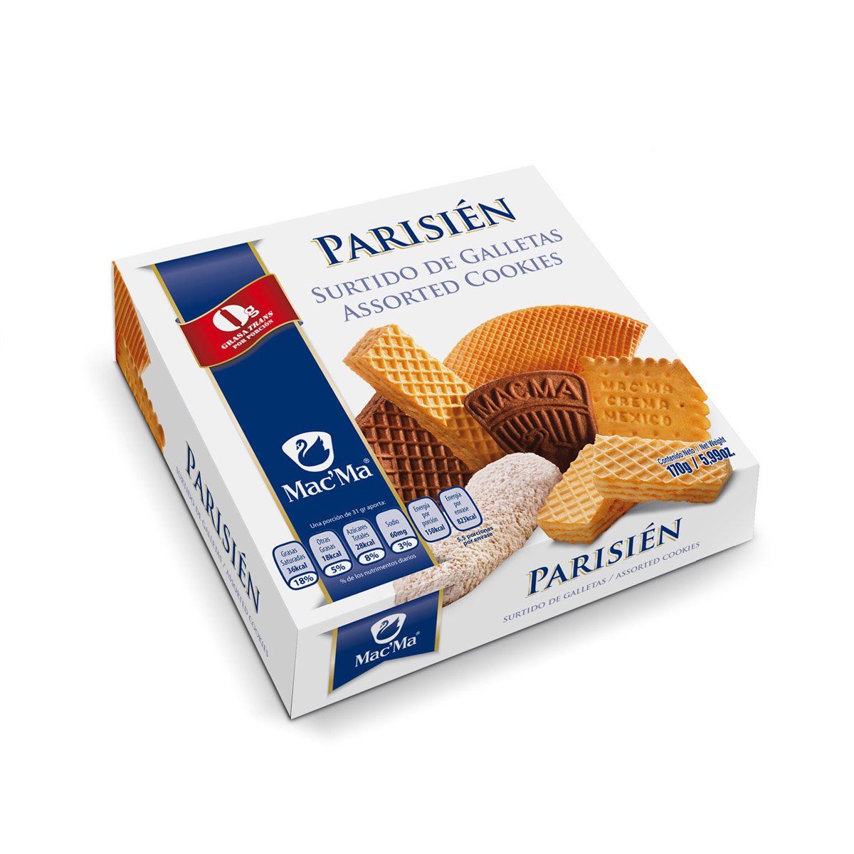 Galletas Surtido Parisién 170G Macma