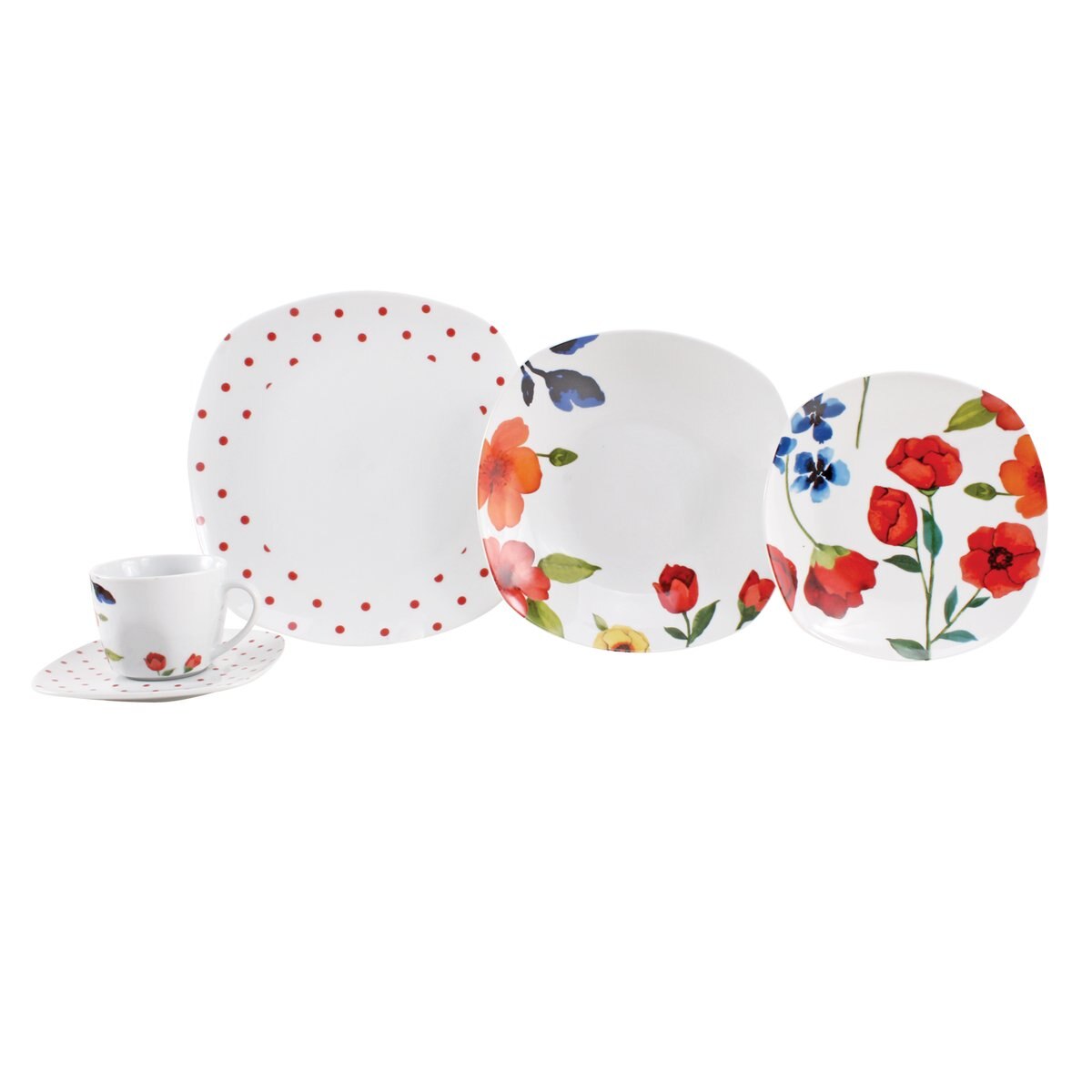 Vajilla Porcelana de 20 Piezas Crown Baccara