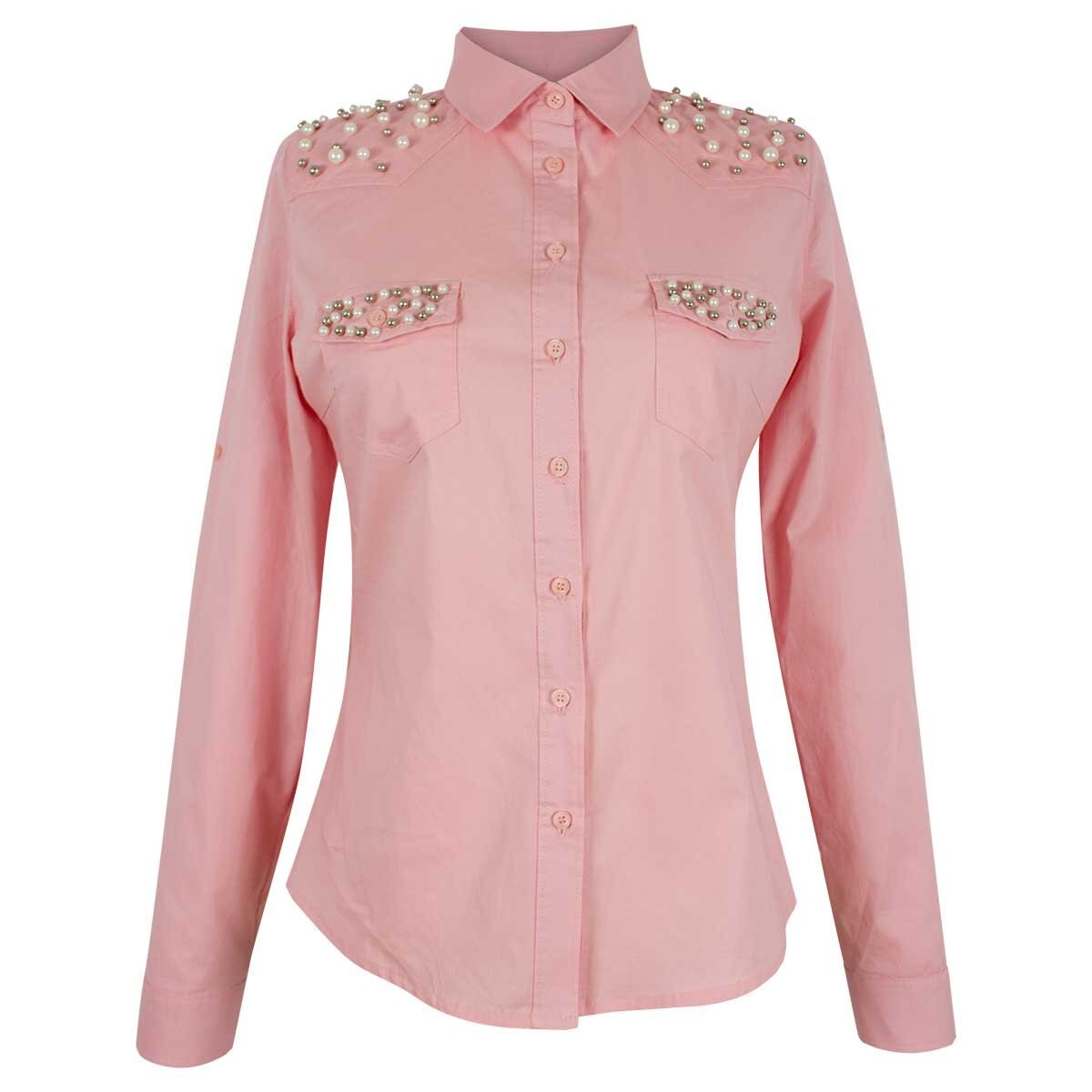 Blusa Rosa con Manga Larga Just By Basel