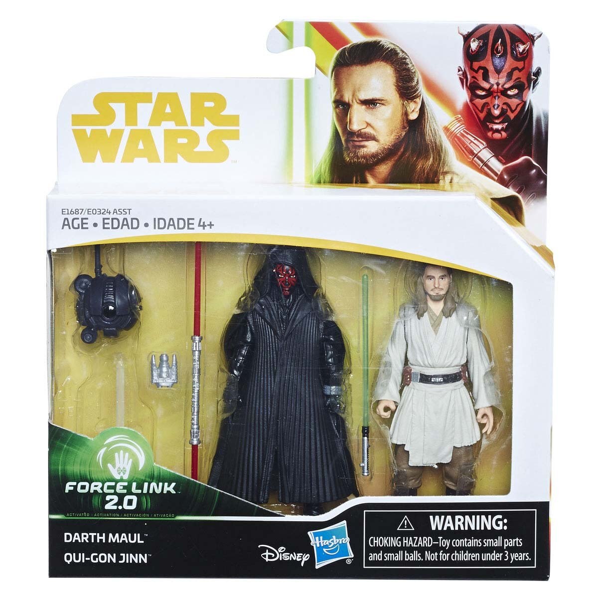 Star Wars Figuras de Acción Darth Maul & Quigon Jinn Hasbro
