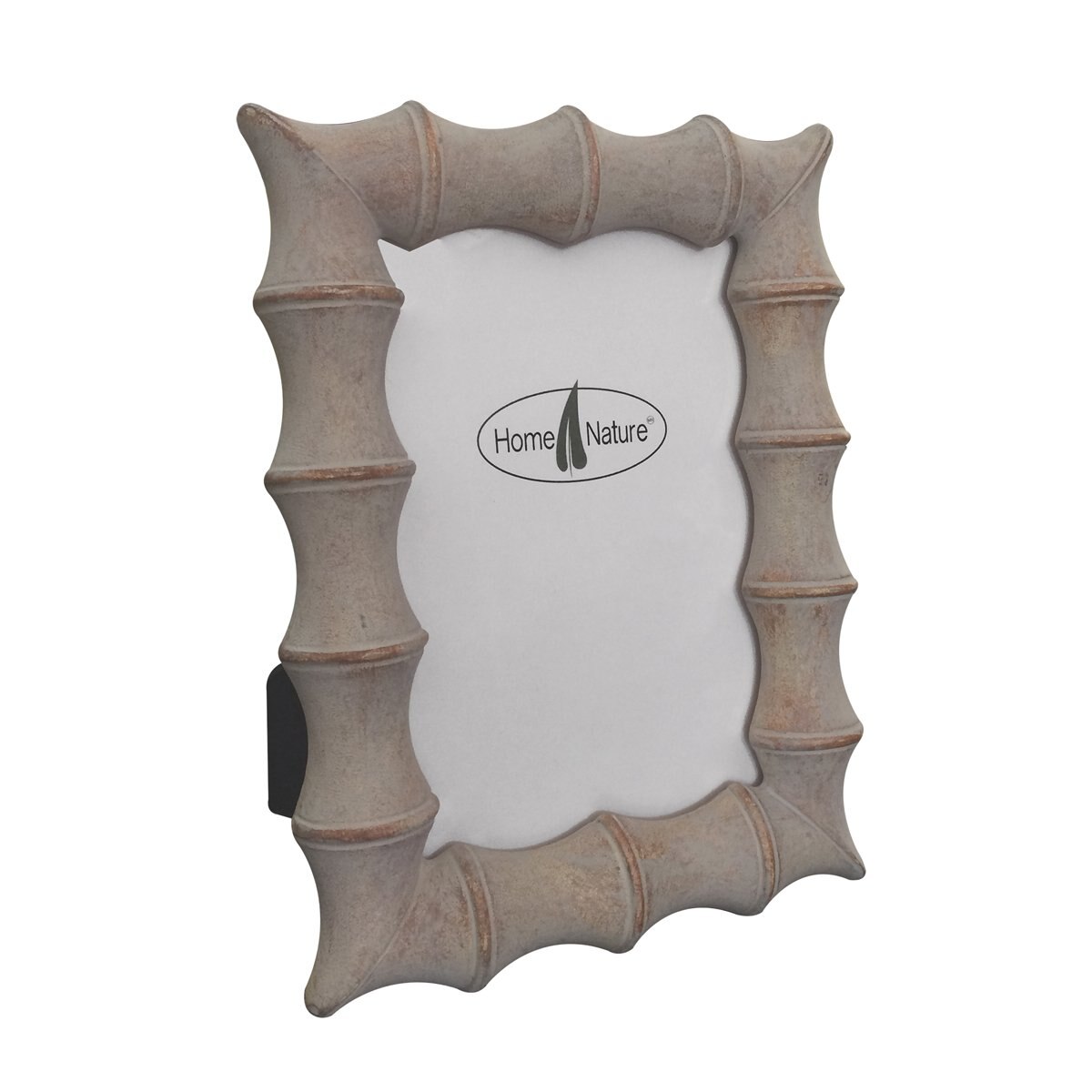 Home Nature Portaretrato Crema Liso 10X16Cm Polyre