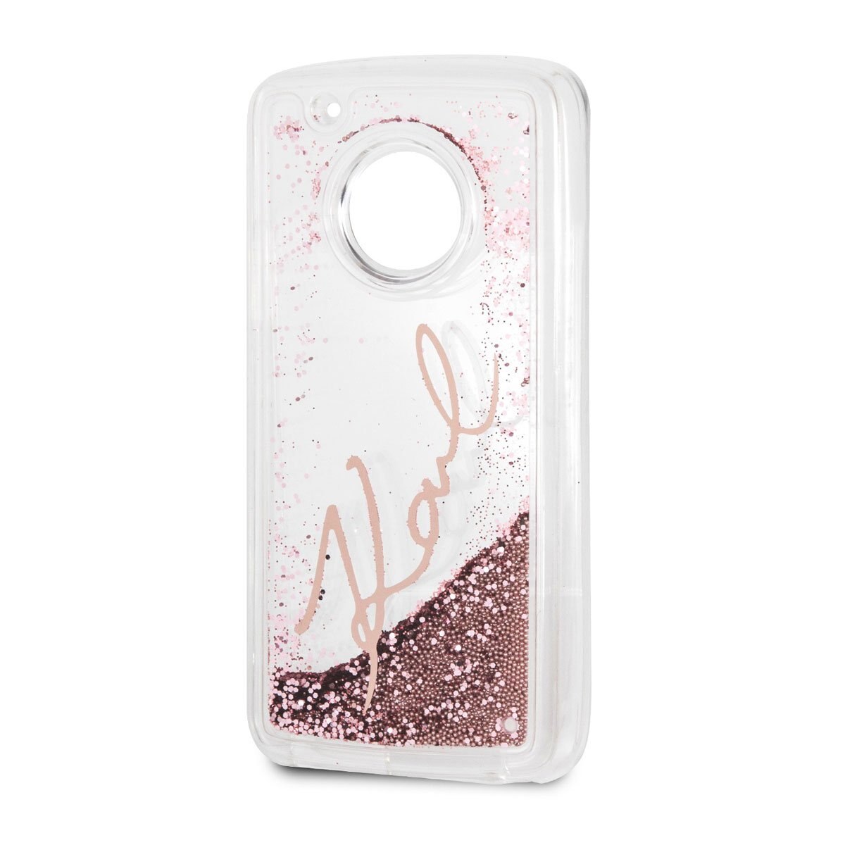 Funda Karl Motorola G5 Liquido Rosa