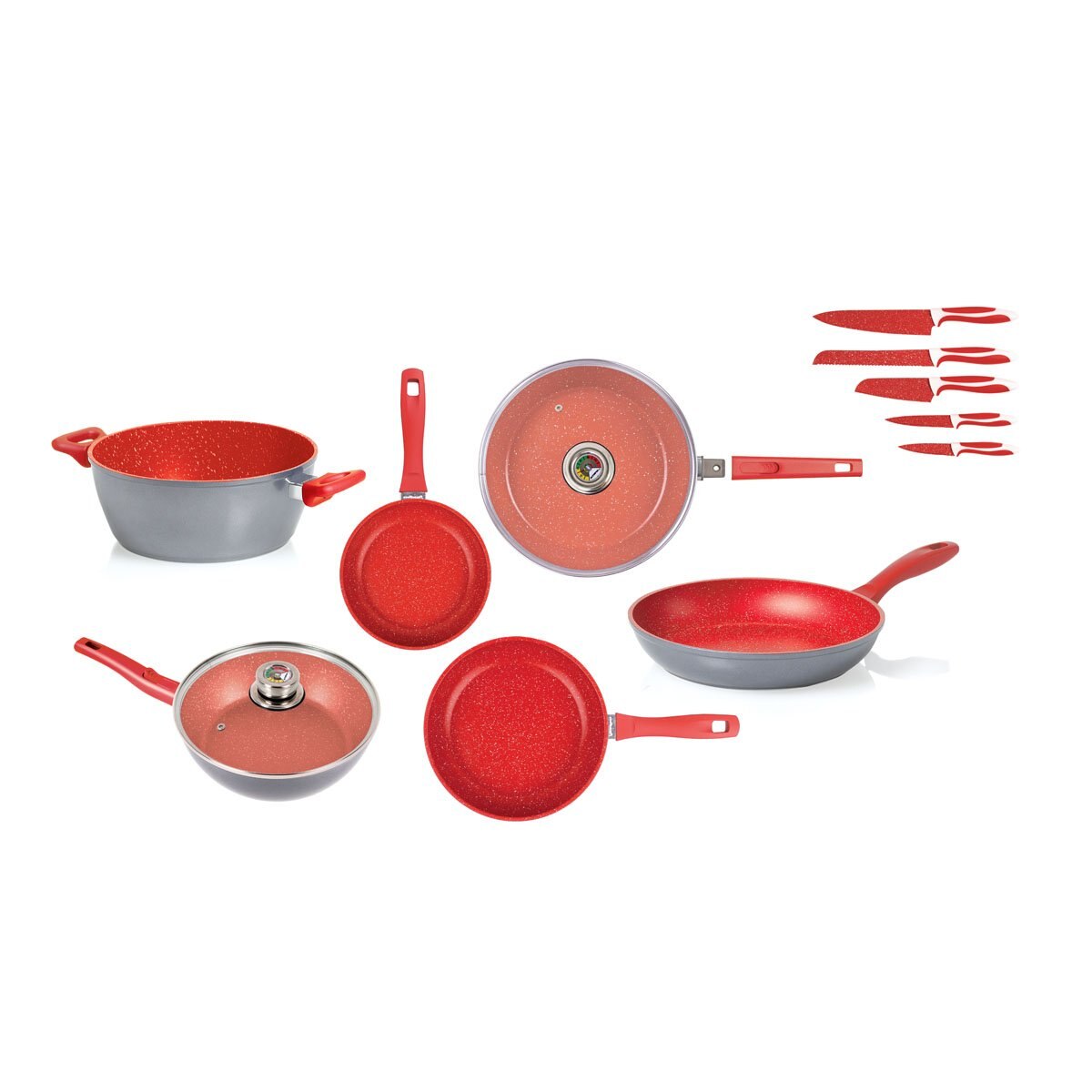 Juego de 13 Piezas Rojo Flavor Stone