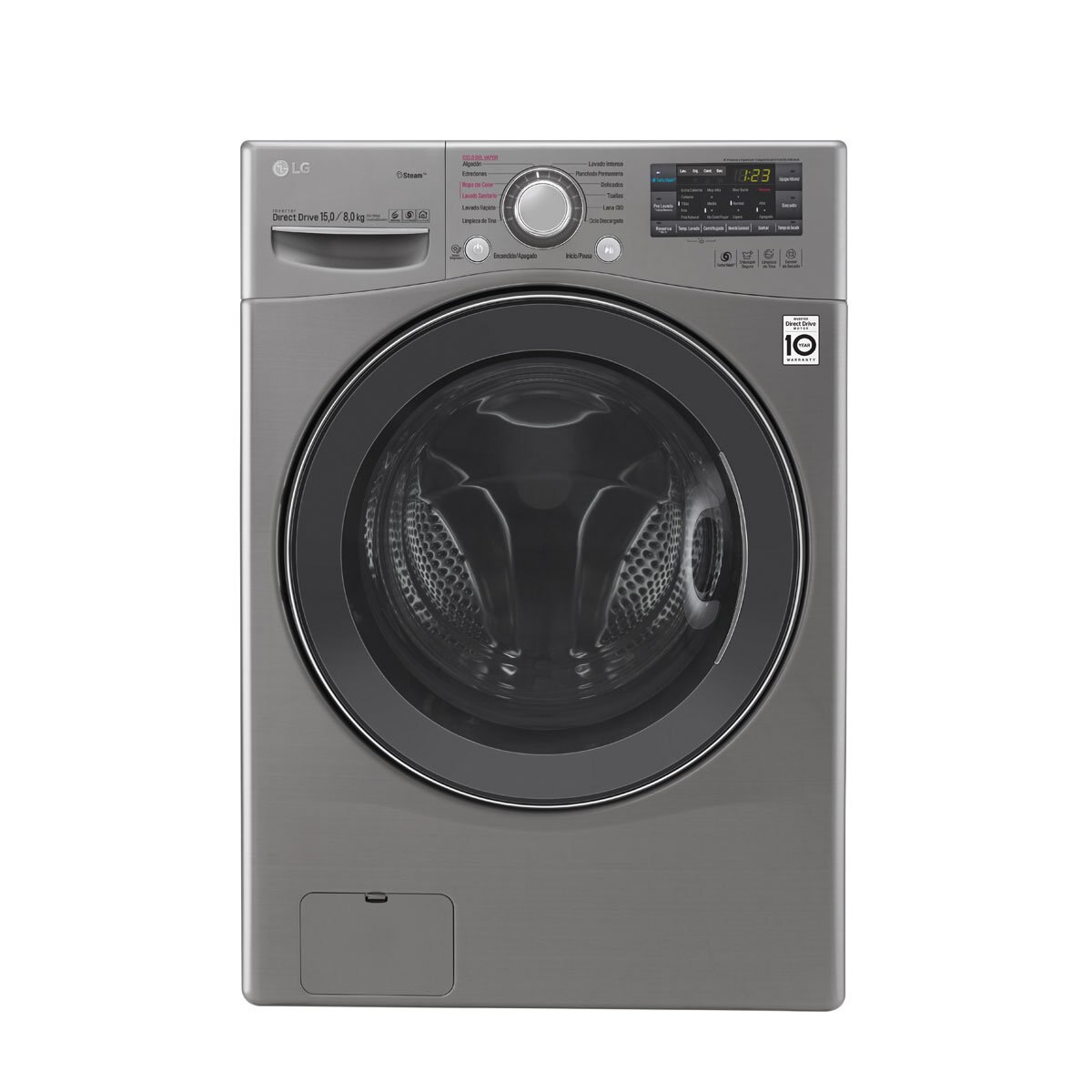 Lavasecadora 15 Kg Top Gun Steam Wi Fi Lg