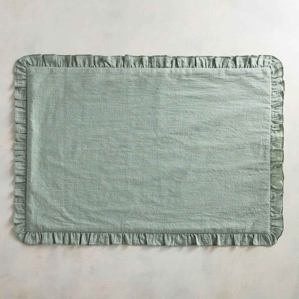 Mantel Individual Ruffle Sage Pier 1 Imports