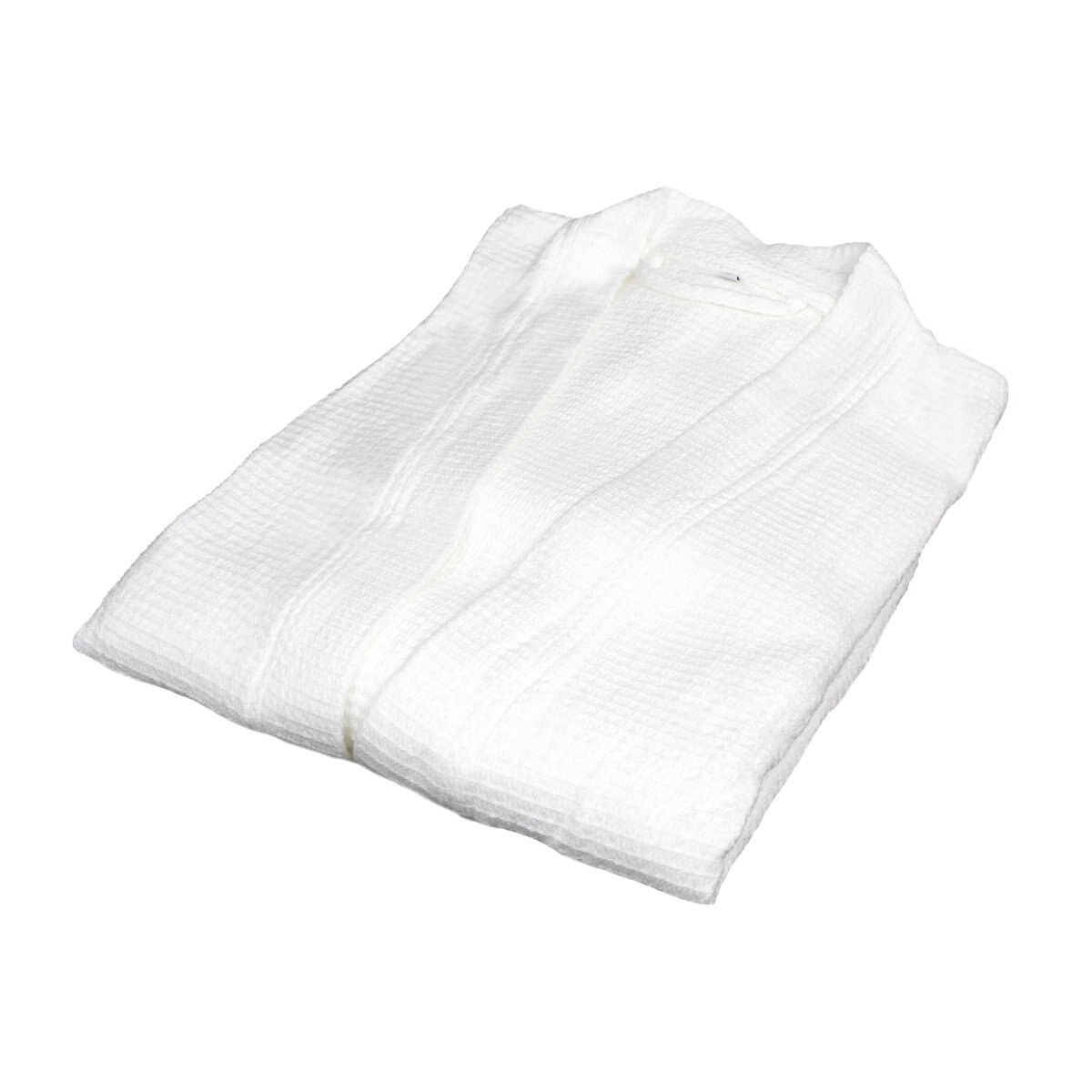 Bata de Baño Wafle Spa Blanco Raya