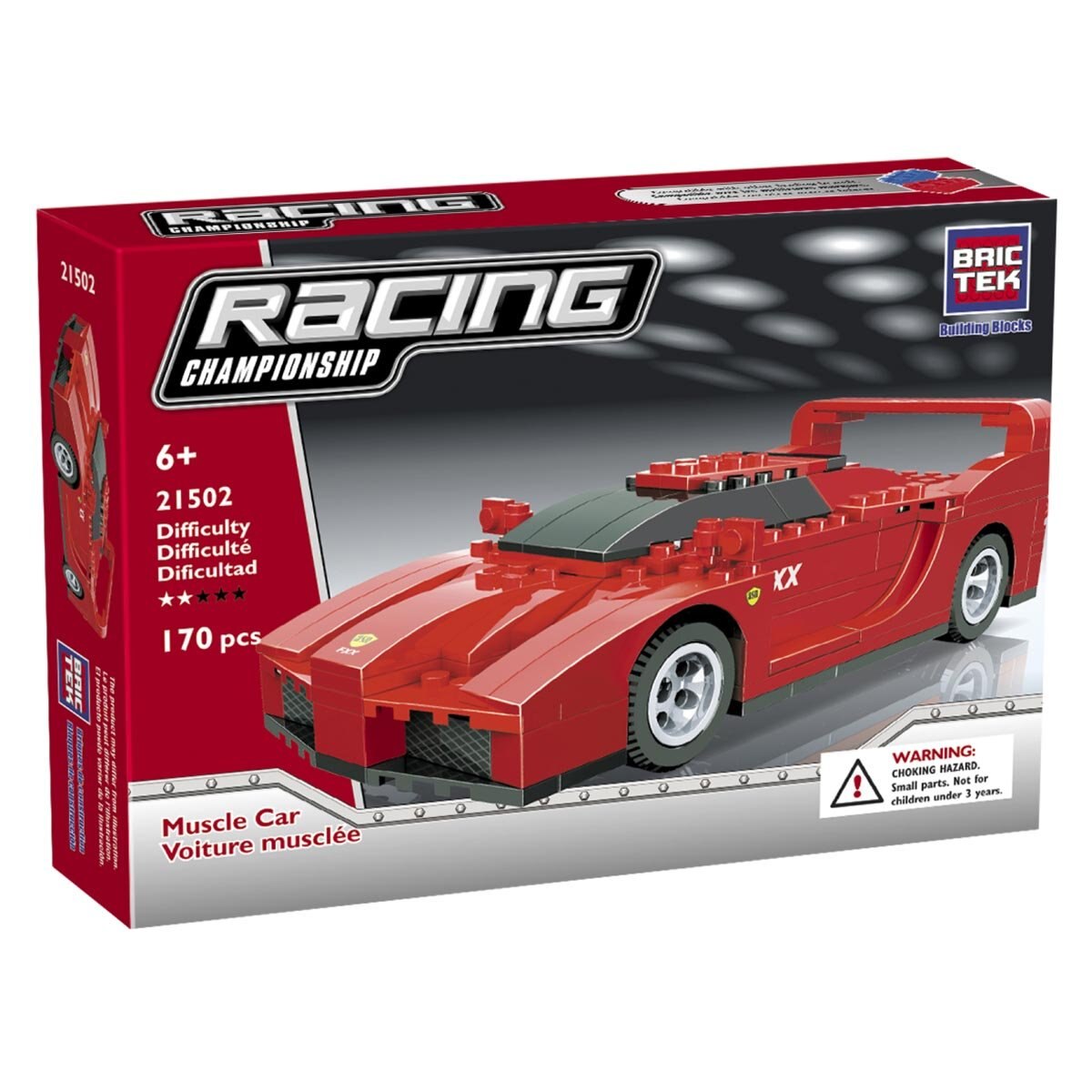 Brictek Auto de Carreras Muscle Toy Plus