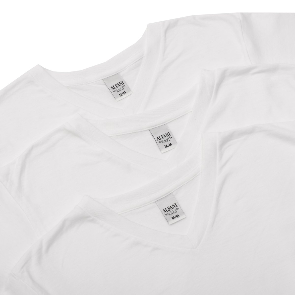Playera Cuello V Paquete de 3 Pzs Alfani