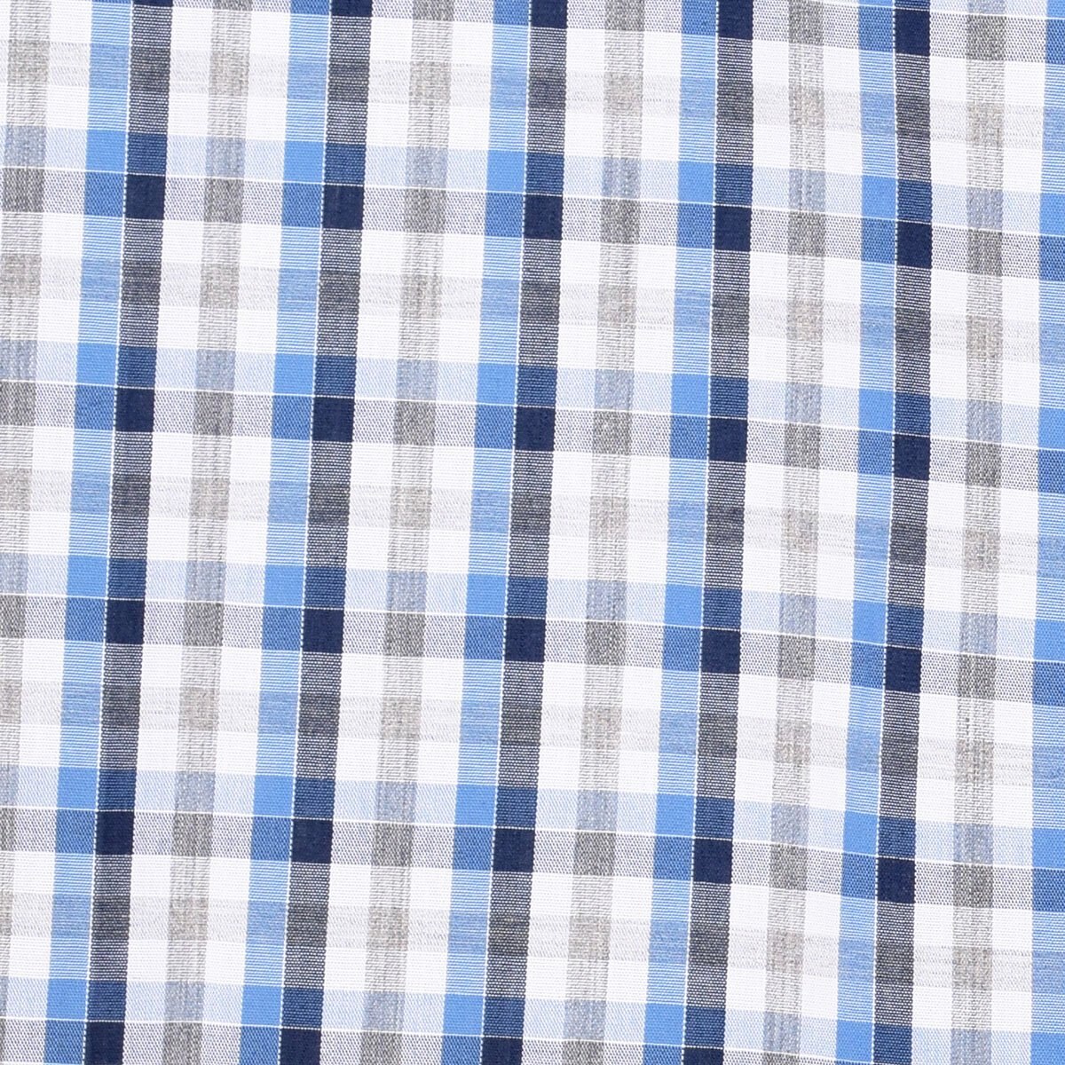 Camisa Manga Larga a Cuadros Azul J. Opus