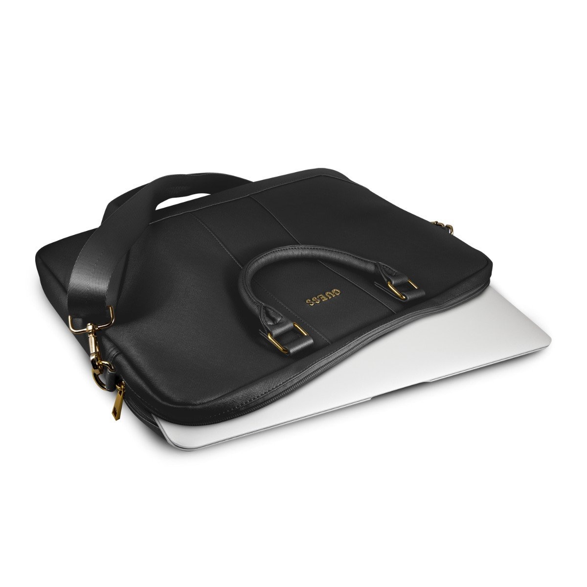 Maletín Portalaptop 15" Negro Saffiano