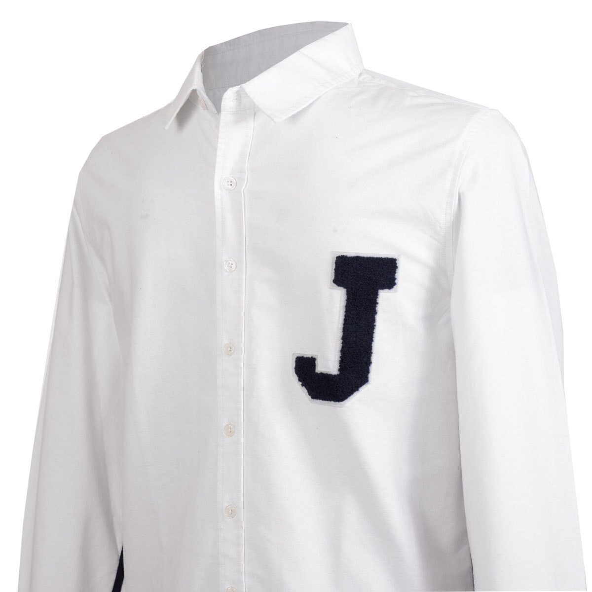 Camisa Oxford Manga Larga con Aplicación Jeanious Plus