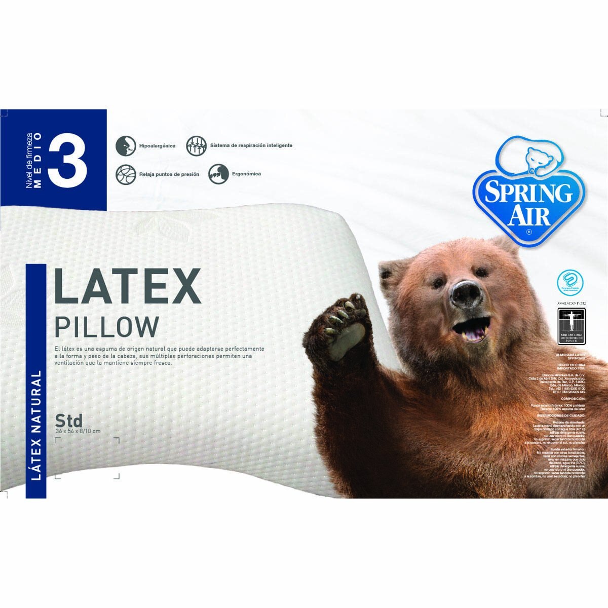 Almohada Latex Spring Air - Estándar