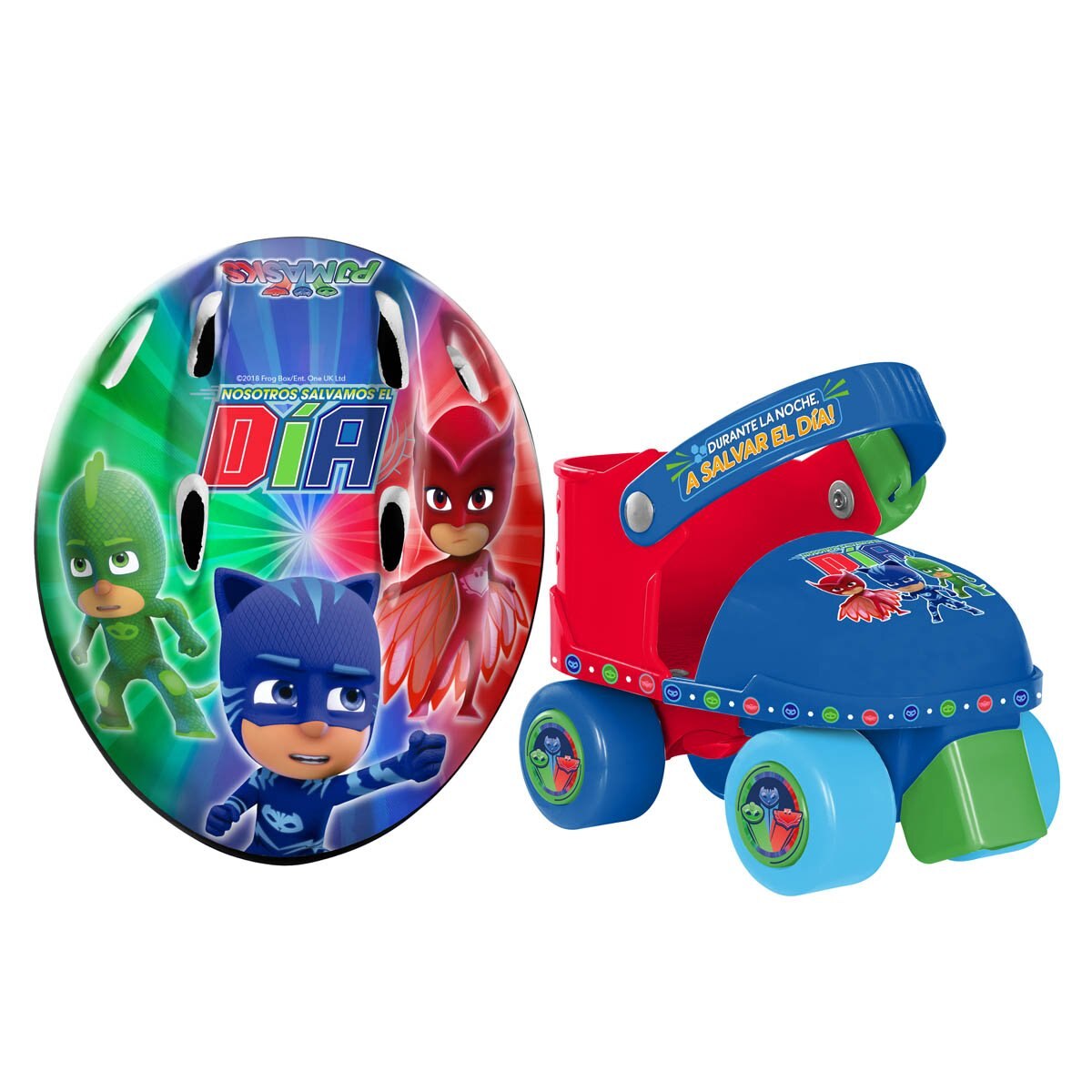 Patines Entrenadores Pj Masks con Casco Flying Wheel