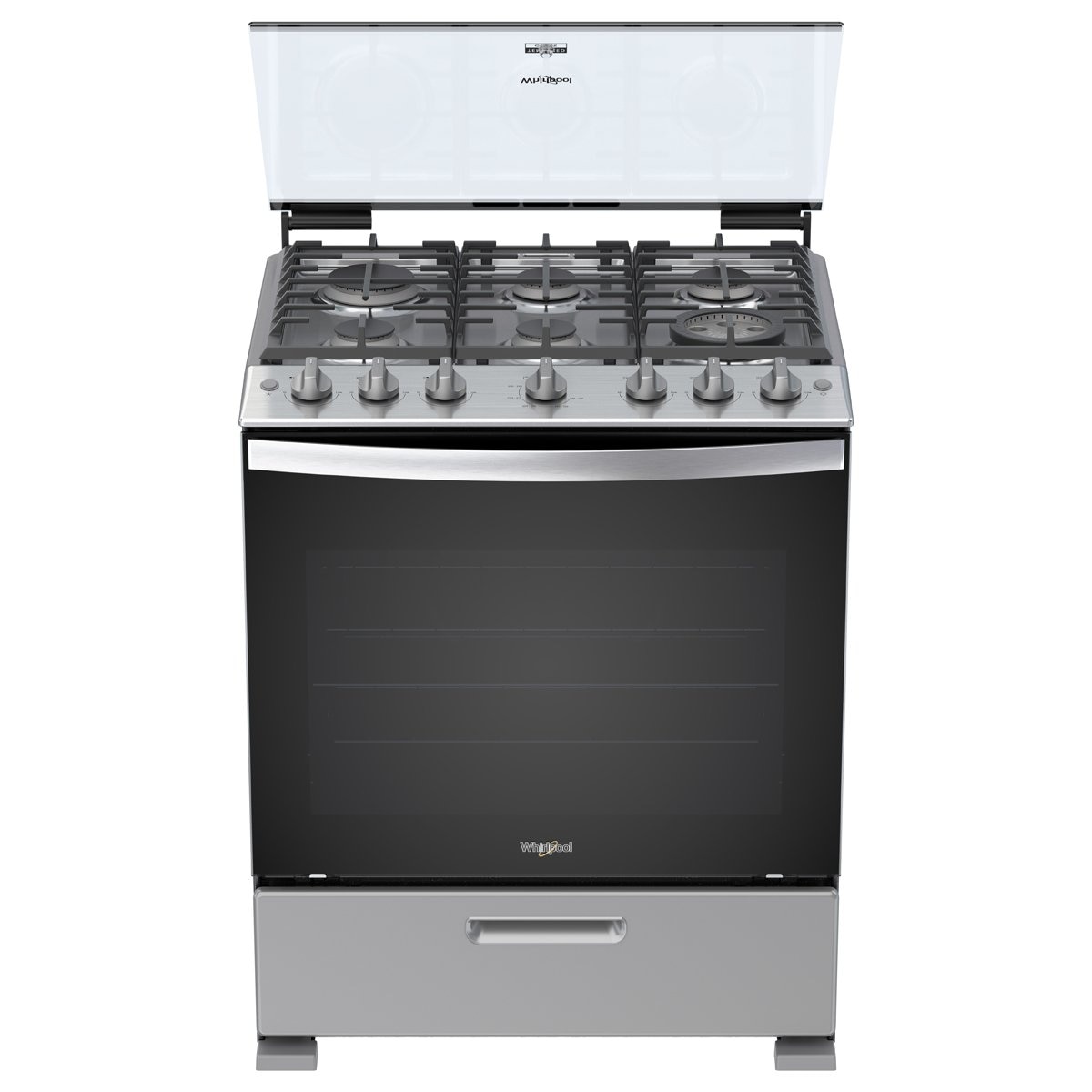 Estufa de Piso Silver Acero Inoxidable Whirlpool