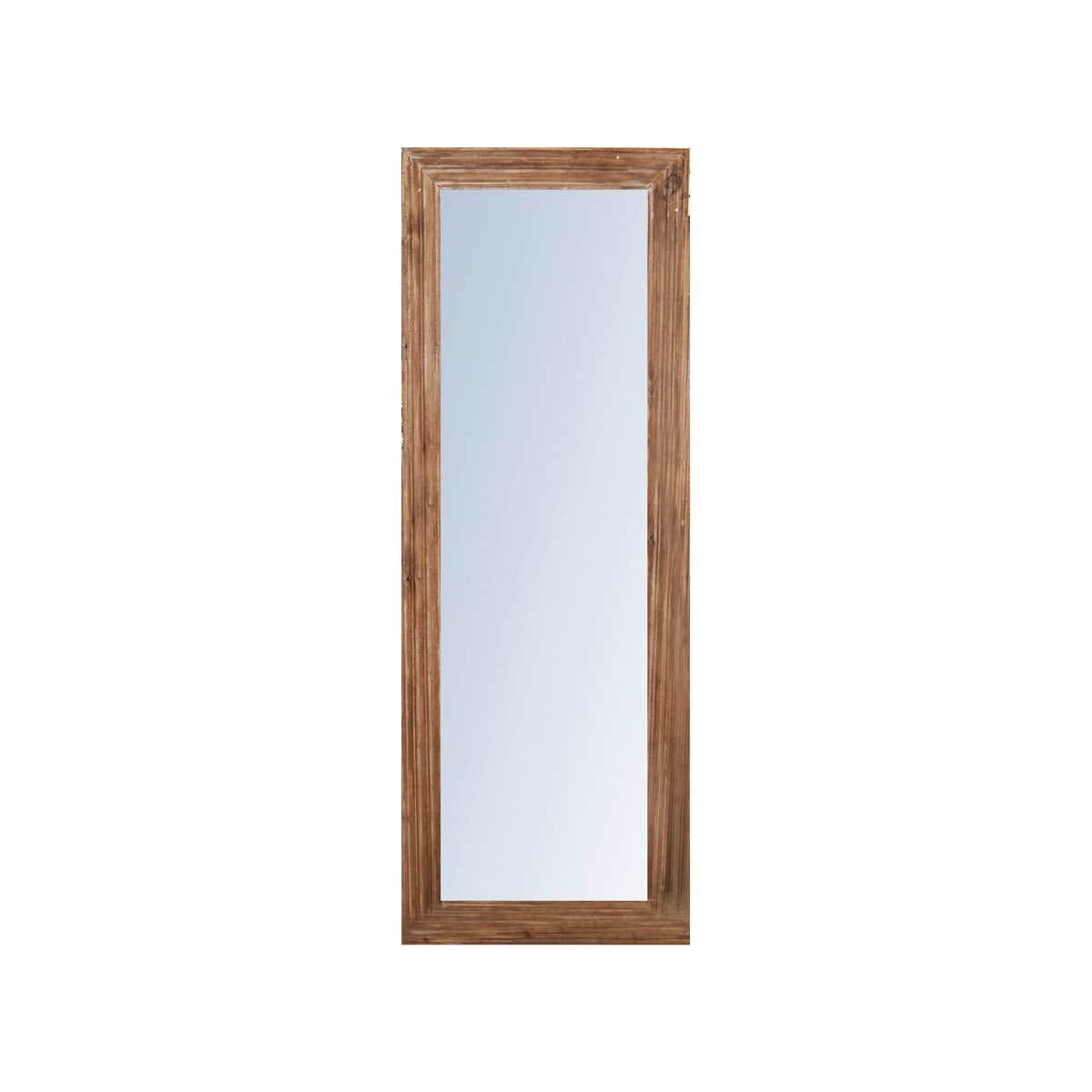 Espejo Rectangular Cuerpo Completo Color Beige Home Nature