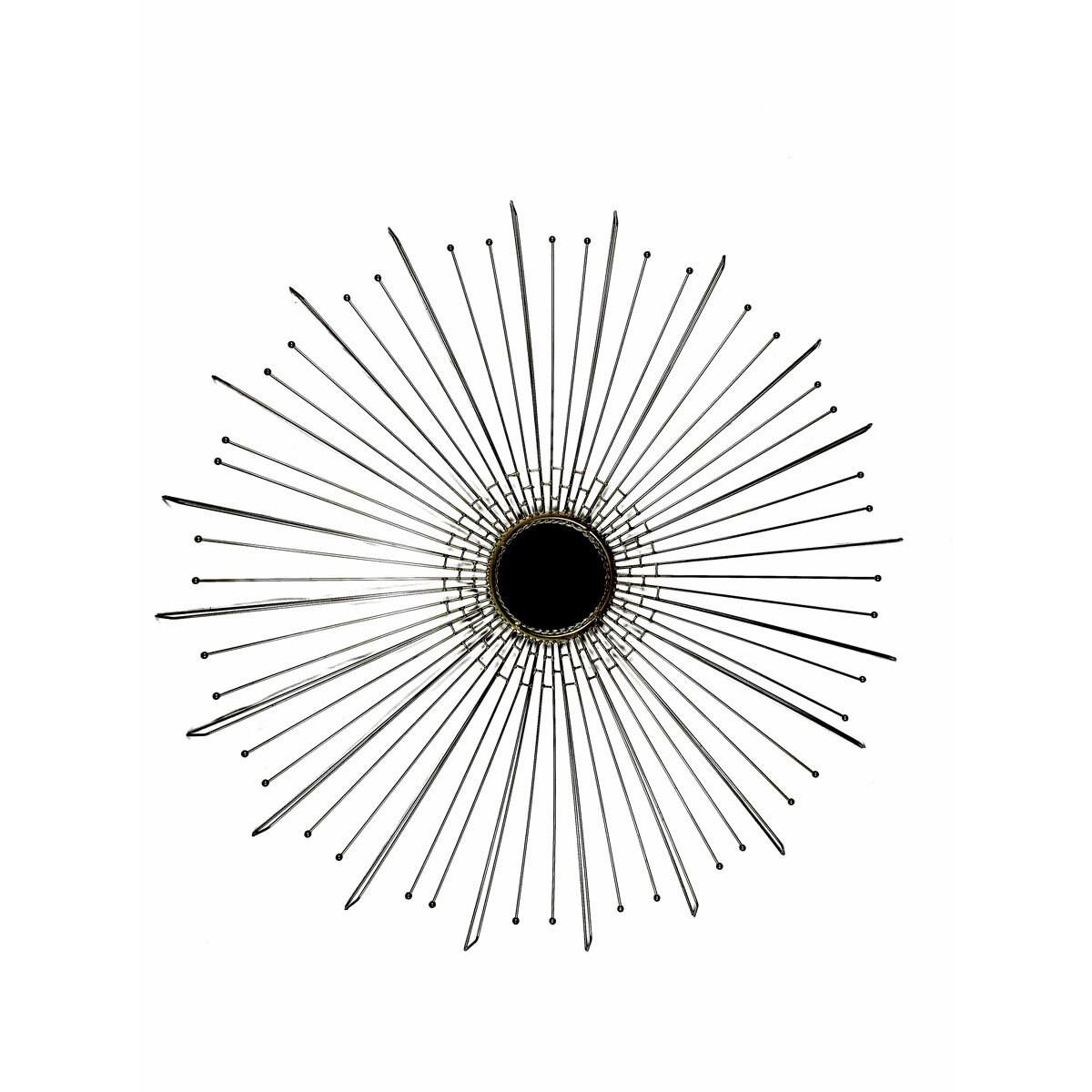 Espejo de Pared Estrella Acabado Negro Home Nature
